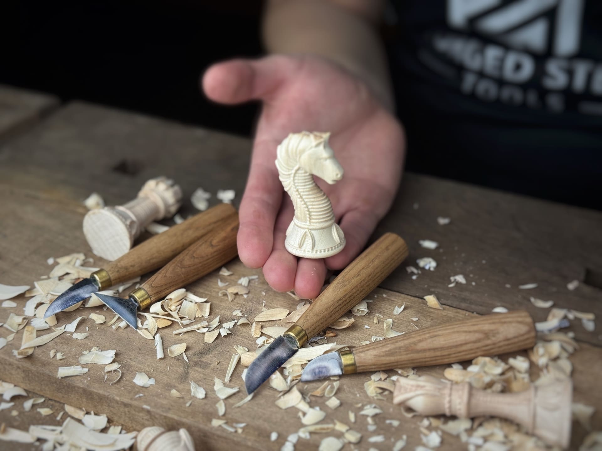 How to Carve Chess Pieces Like a Pro - Sharky Forged Steel Tools