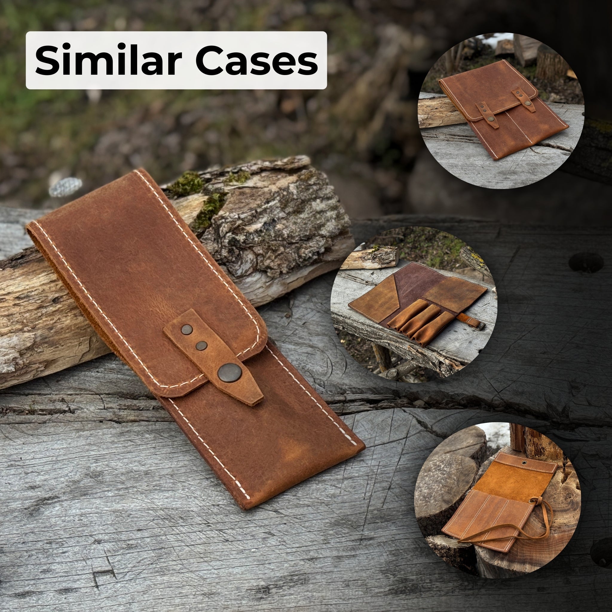 1 Pocket Leather Tool Case - 10