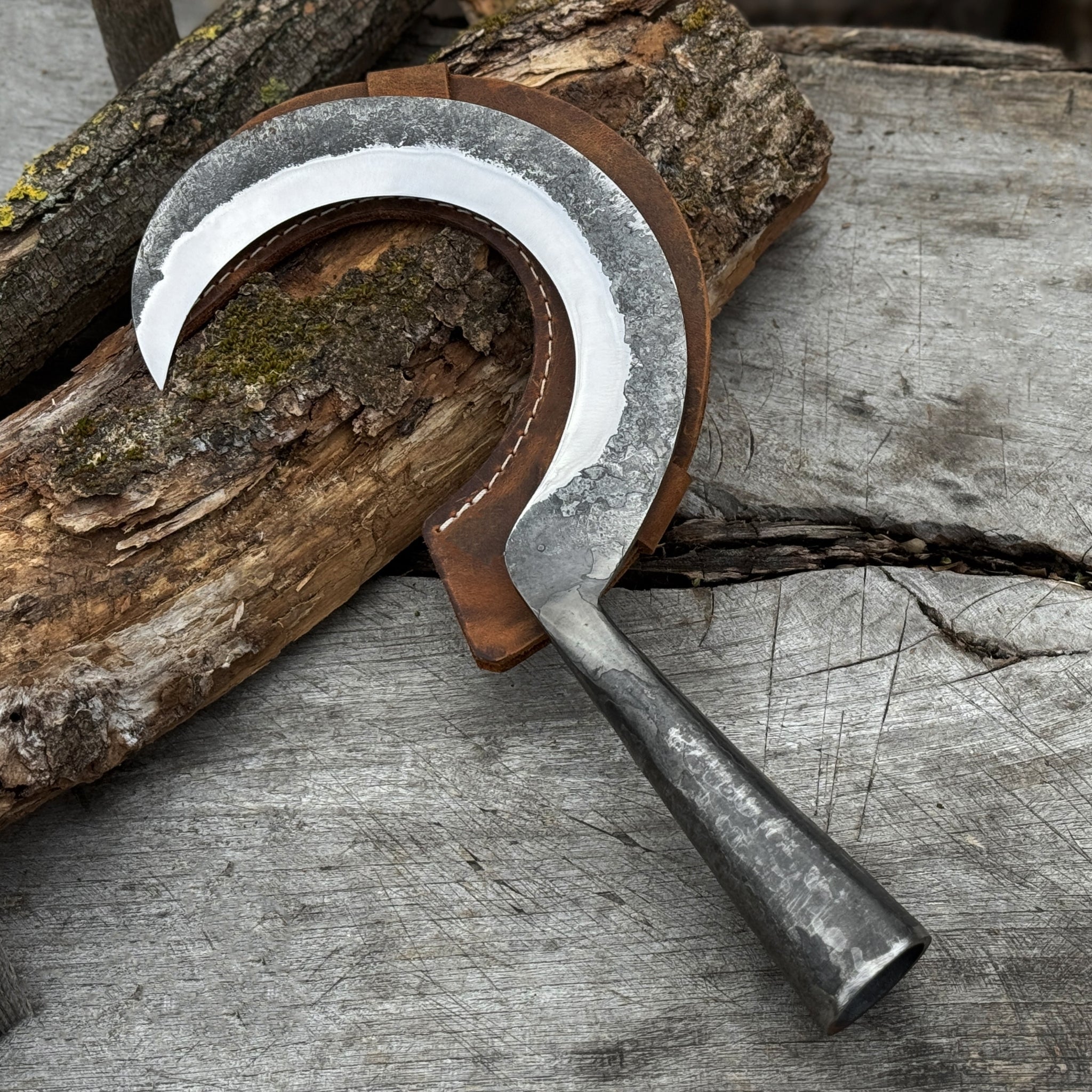 Small Sickle with Forged Handle, 9 cm (3.54 inches)