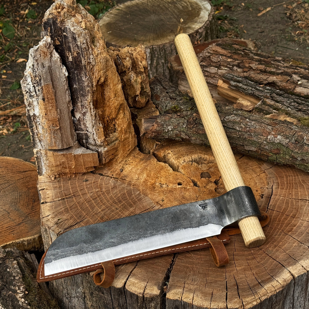 Hand-Forged Wood Splitting Froe, 25.5 cm / 10 in