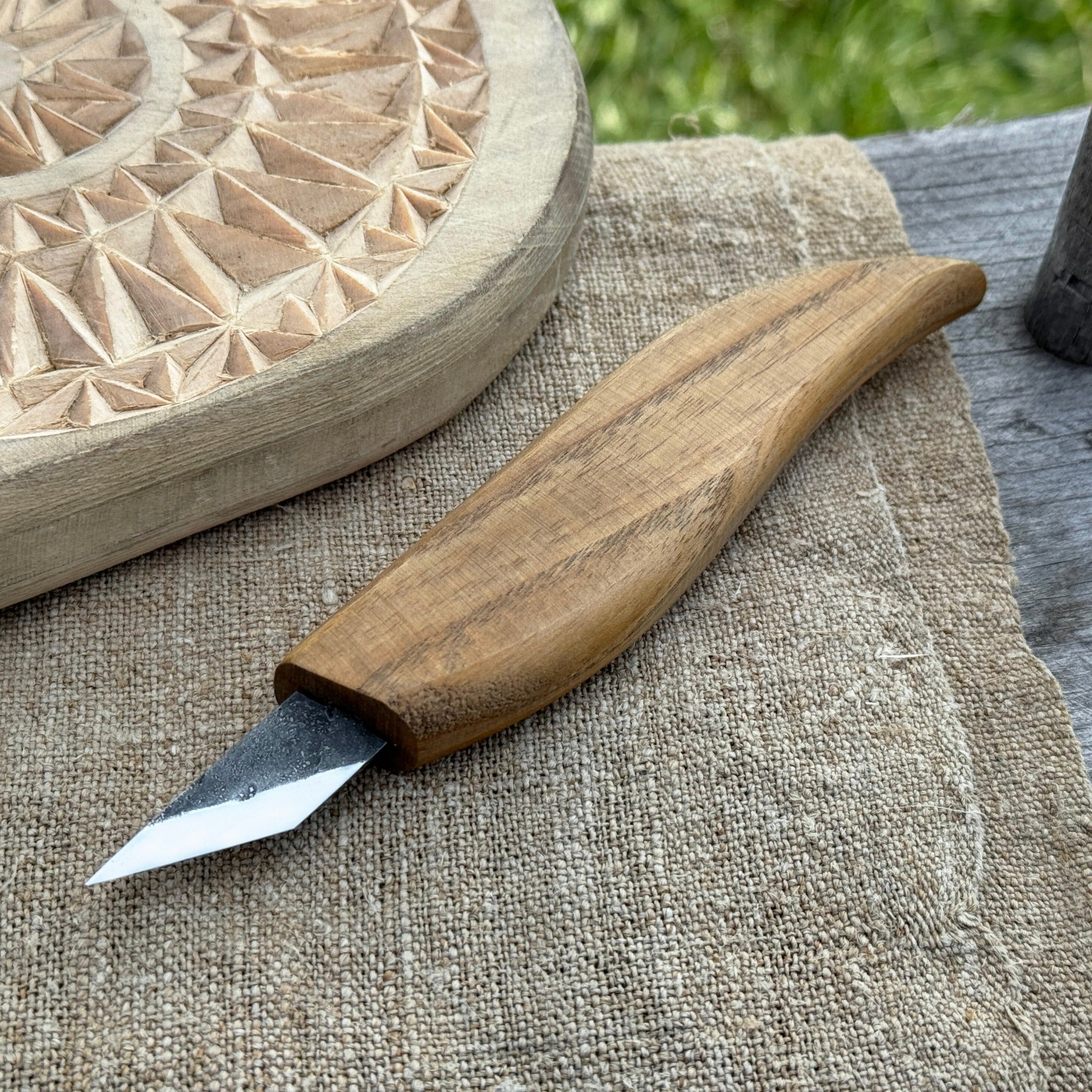 Couteau à découper les copeaux forgé à la main, lame 4 cm (1,6 pouces)
