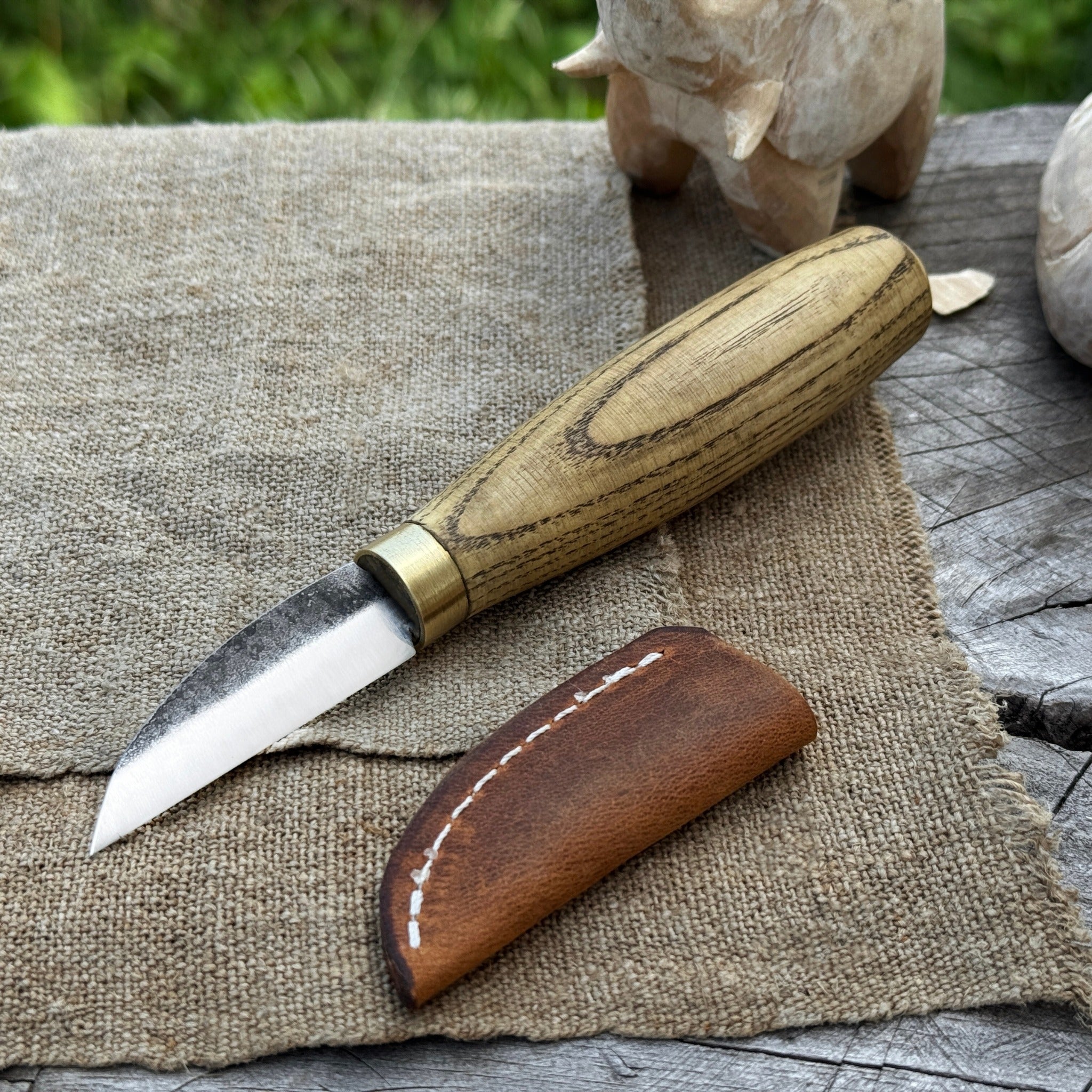 Hand-Forged Roughing Knife, Blade 5 cm (1.97 inches)