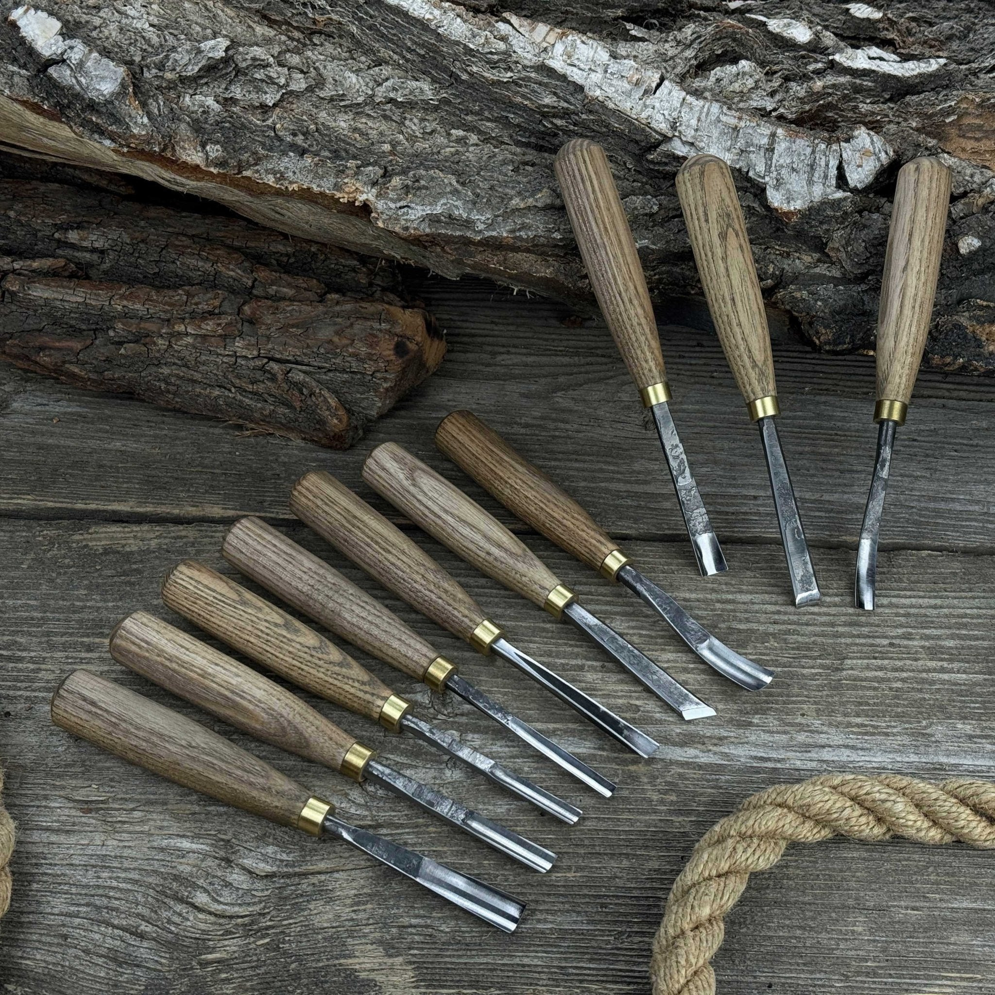 10 - Piece Wood Carving Chisel & Gouge Set - 2