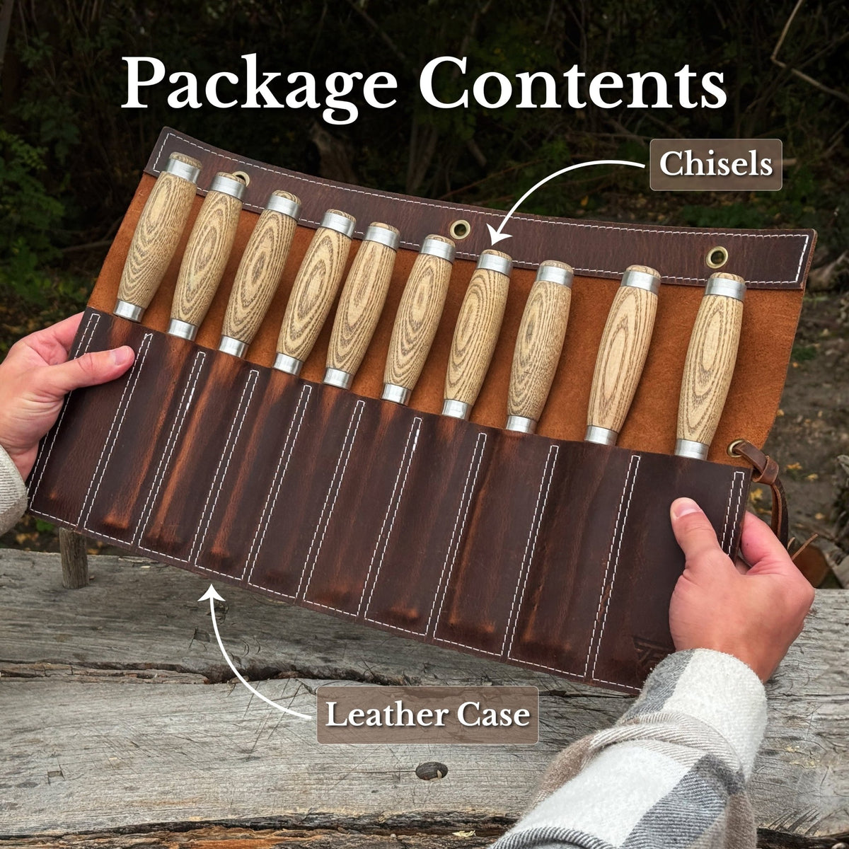 10-Piece Wood Carving Chisel Set - 9