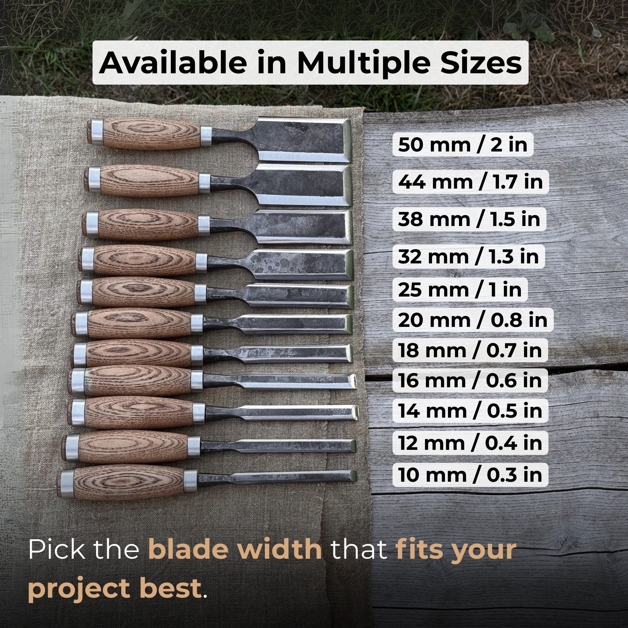 10 - Piece Wood Carving Chisel Set - 6