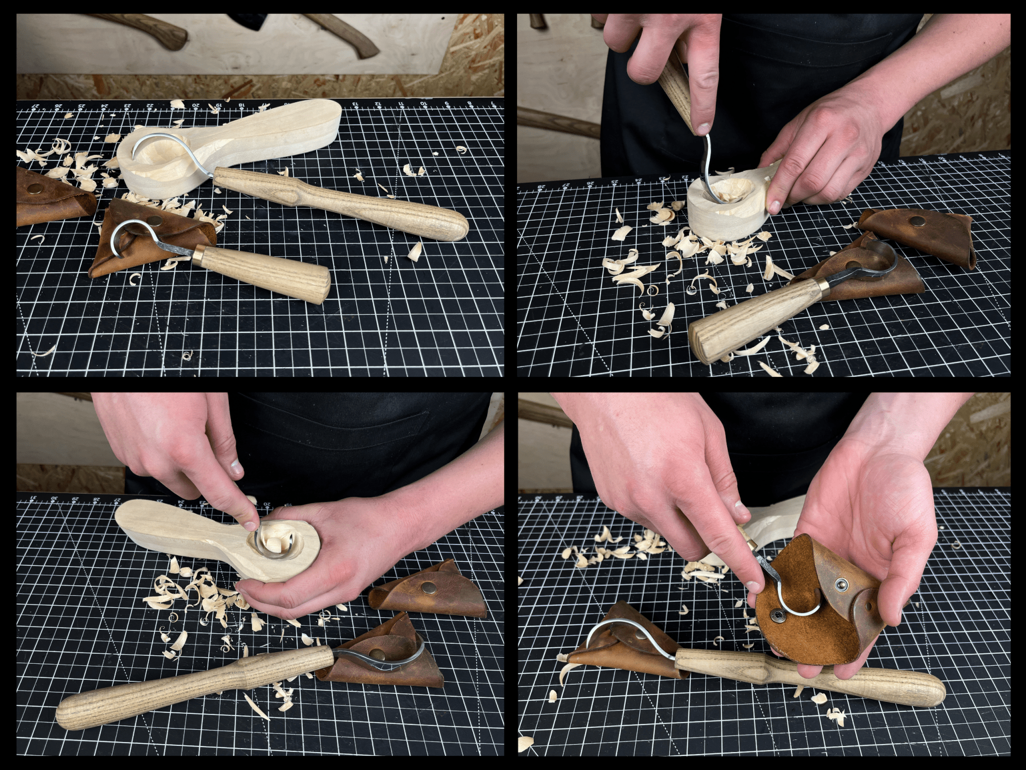 2 - Piece Spoon Carving Hook Knife Set - 6