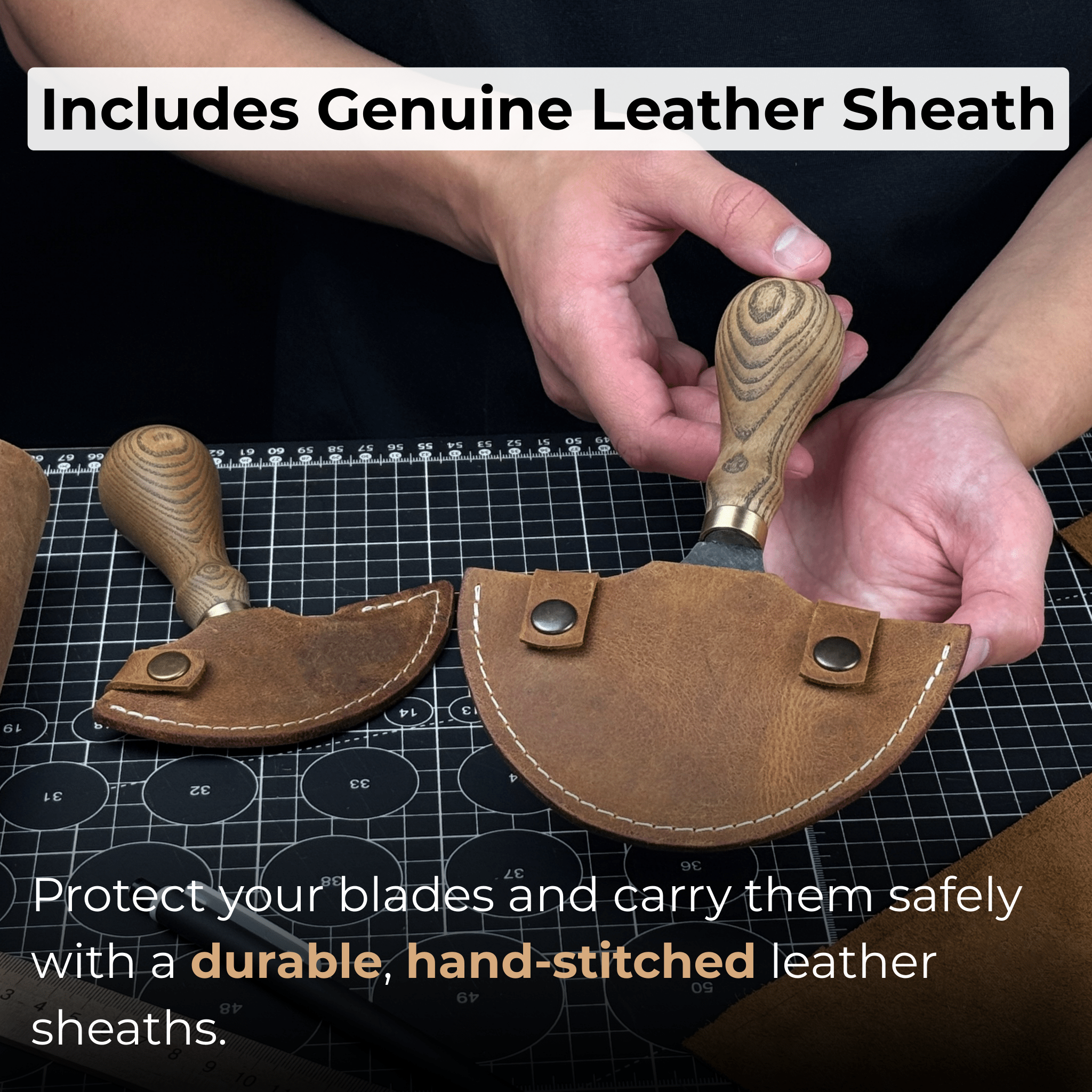 2 - Piece Round Knife Set for Leathercraft - 6