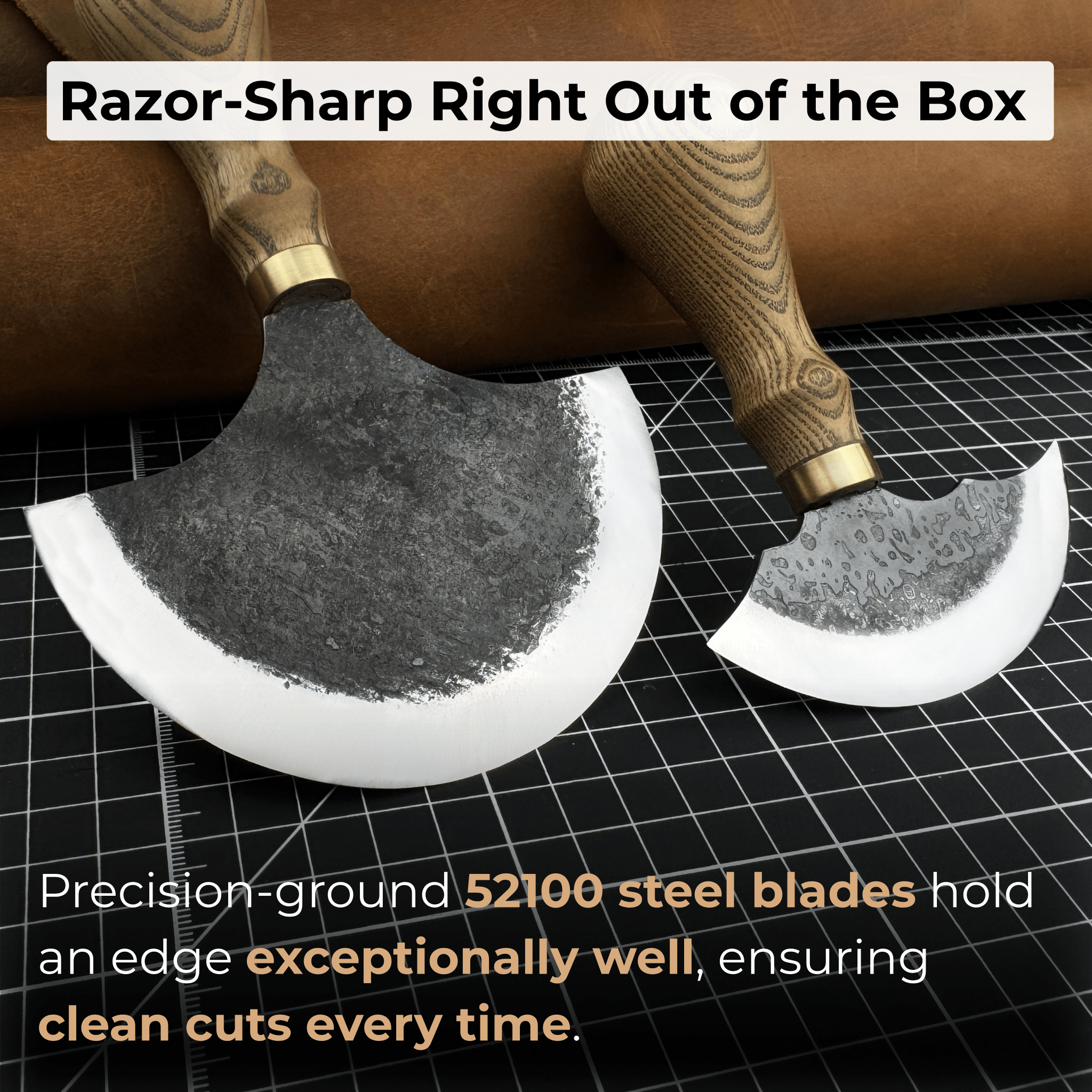 2 - Piece Round Knife Set for Leathercraft - 4