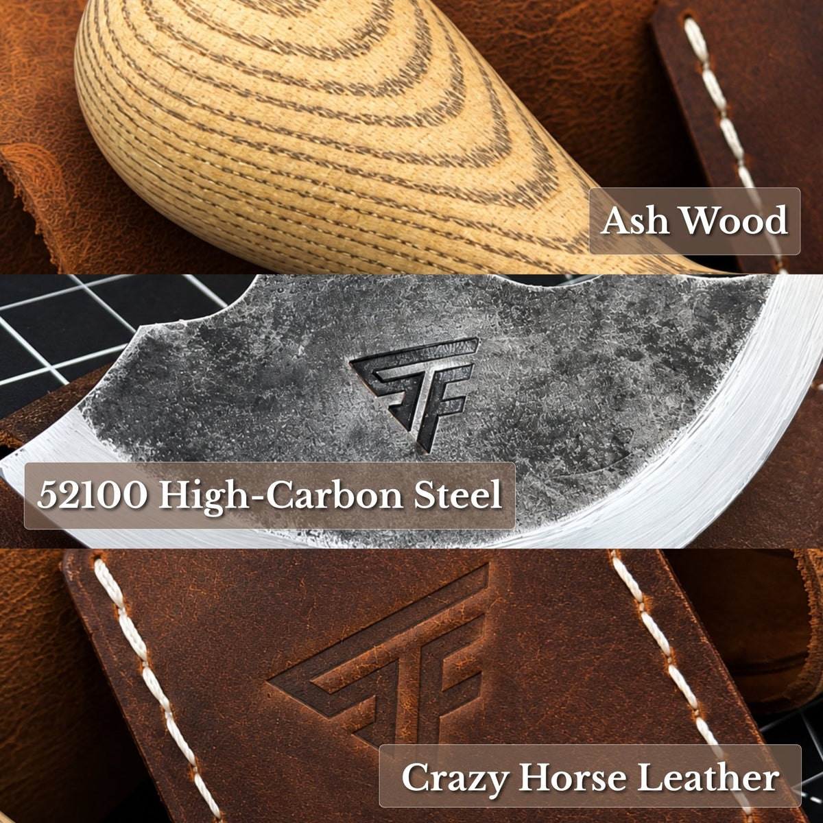 2-Piece Rounded and Angled Leather Knife Set - 7
