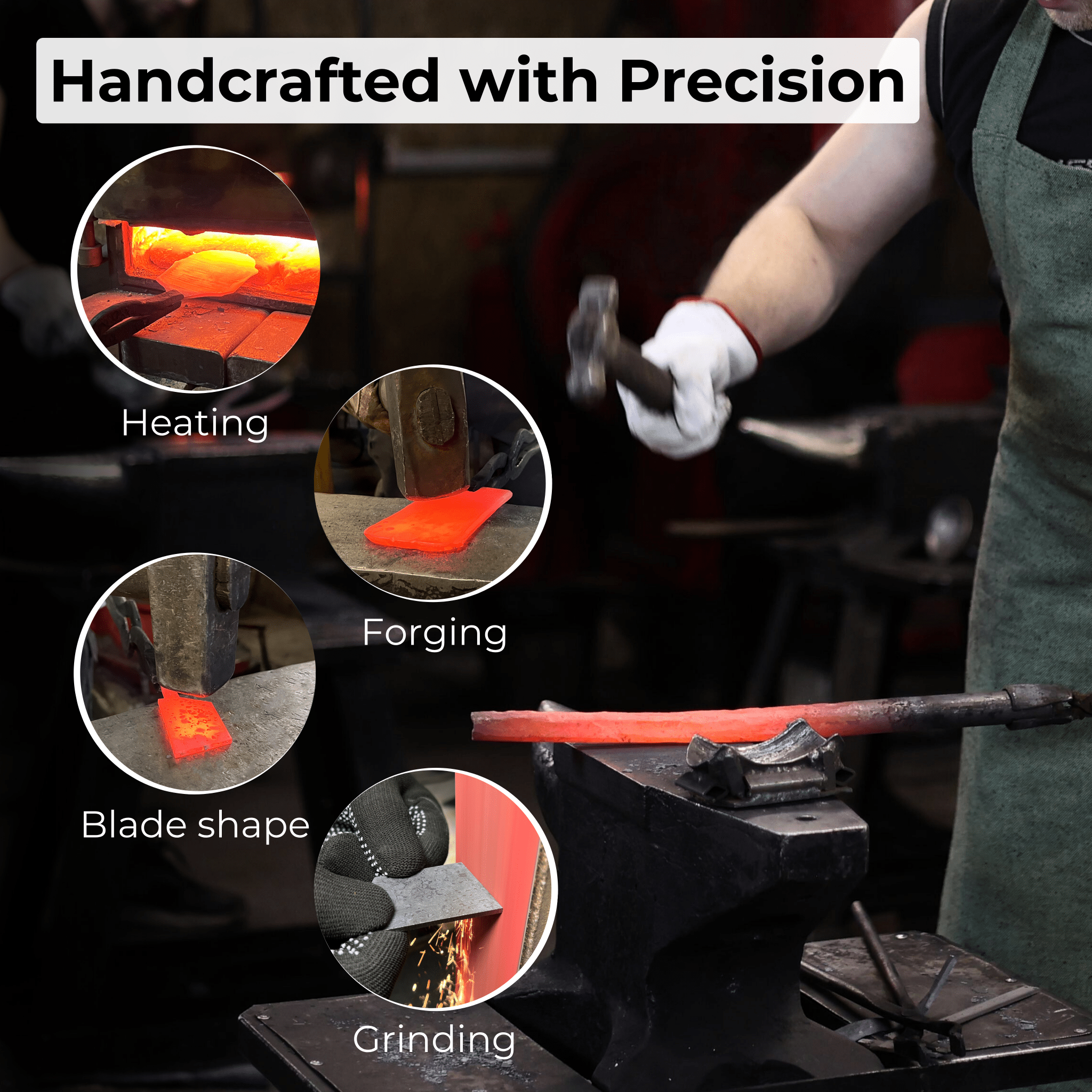 2 - Piece Rounded and Straight Leather Knife Set - 9