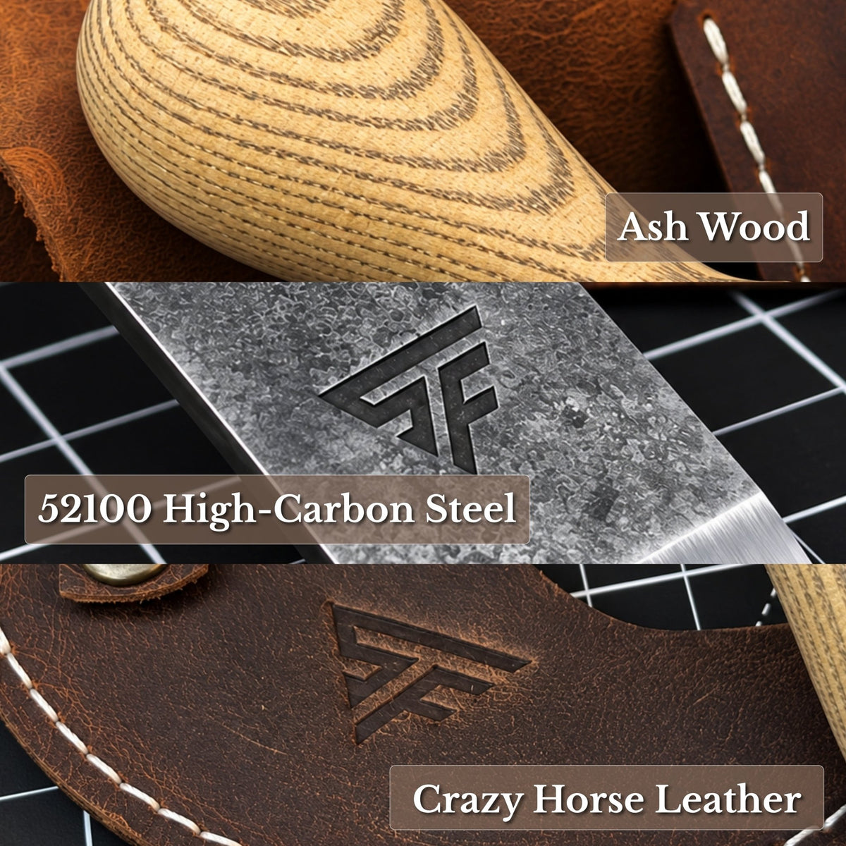2-Piece Rounded and Straight Leather Knife Set - 7