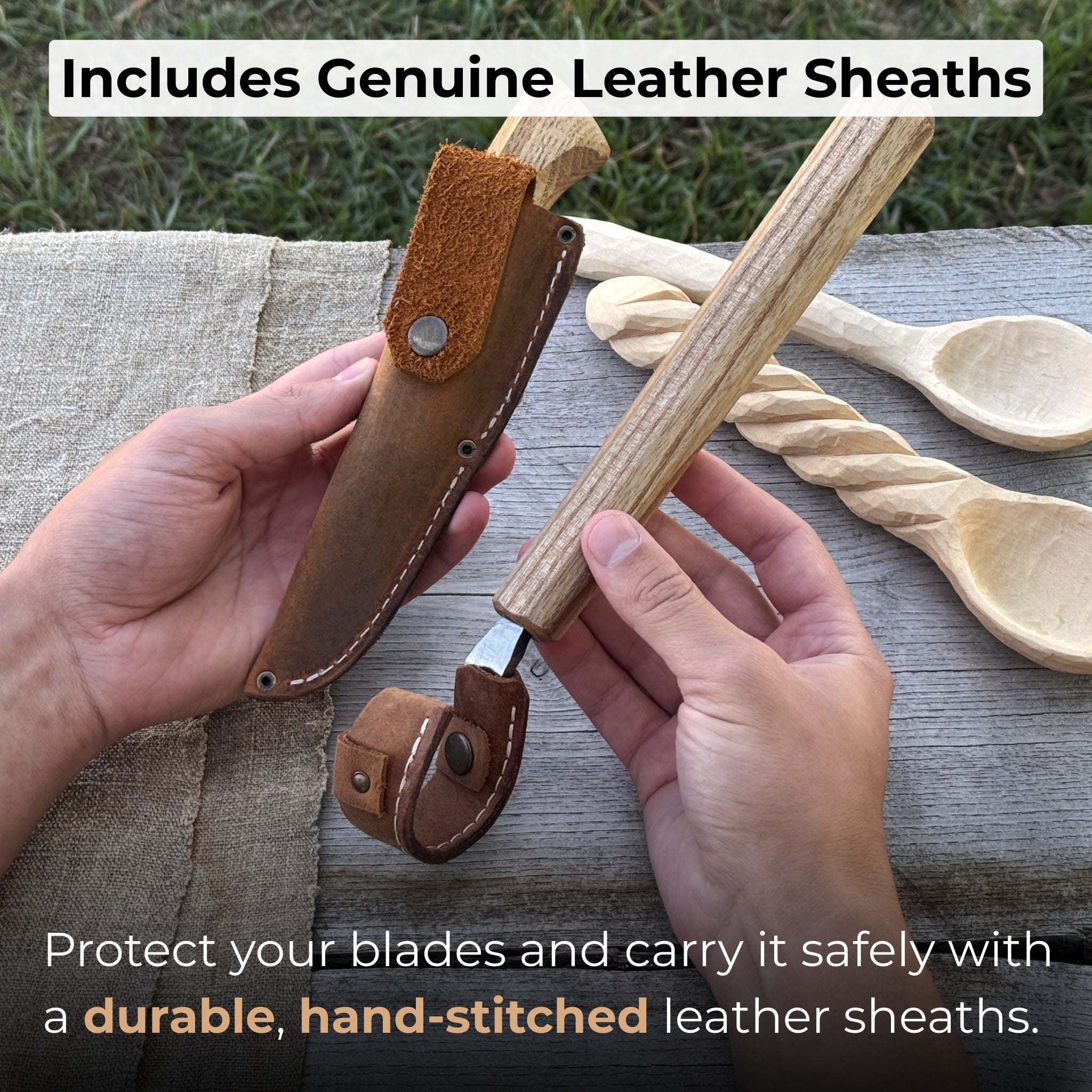 2 - Piece Spoon Carving Knife Set for Beginners - 5