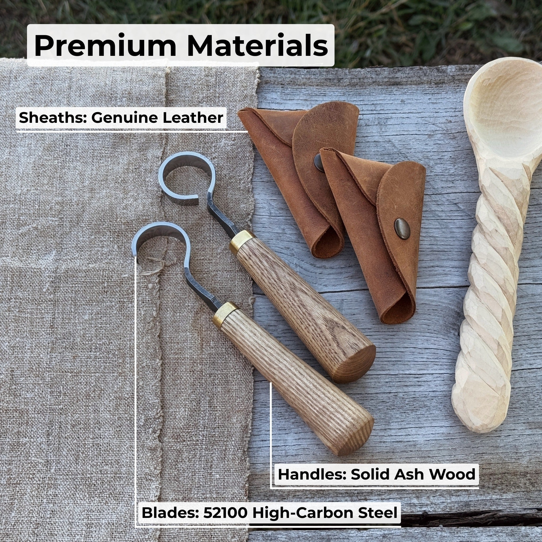 2 - Piece Spoon Carving Knife Set - 7