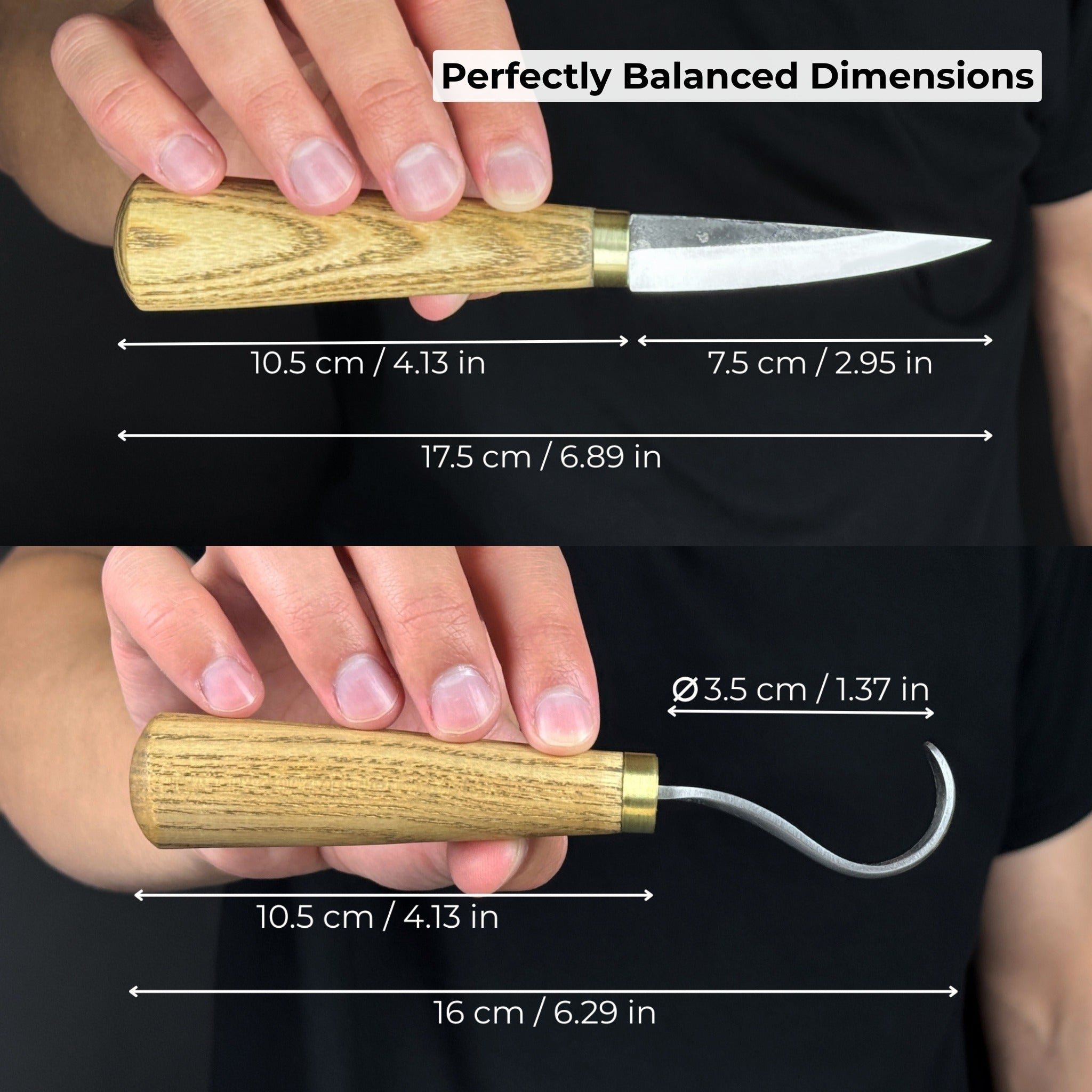 2 - Piece Spoon Carving Knife Set with Leather Sheath - 6