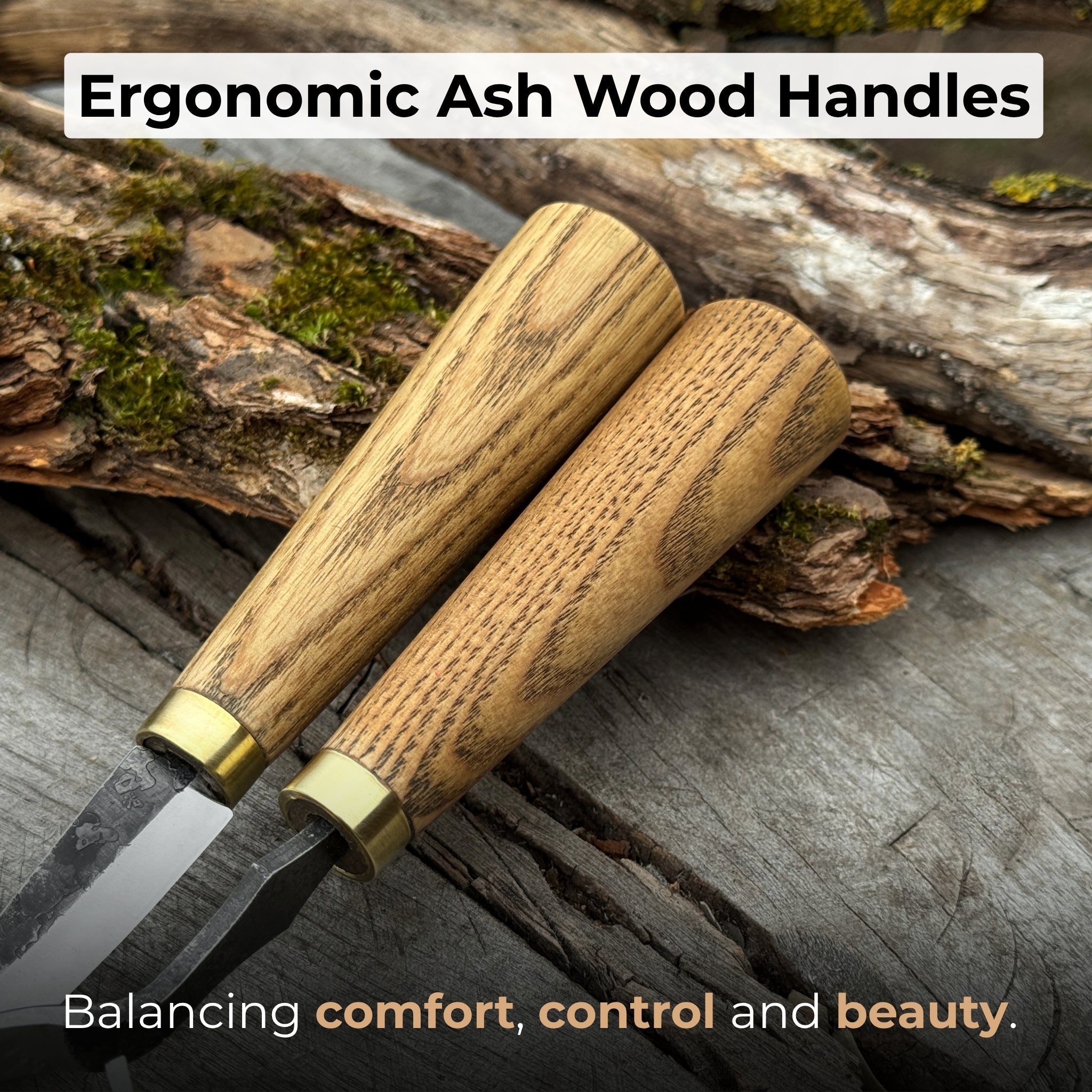 2 - Piece Spoon Carving Tool Set with Leather Case - 4