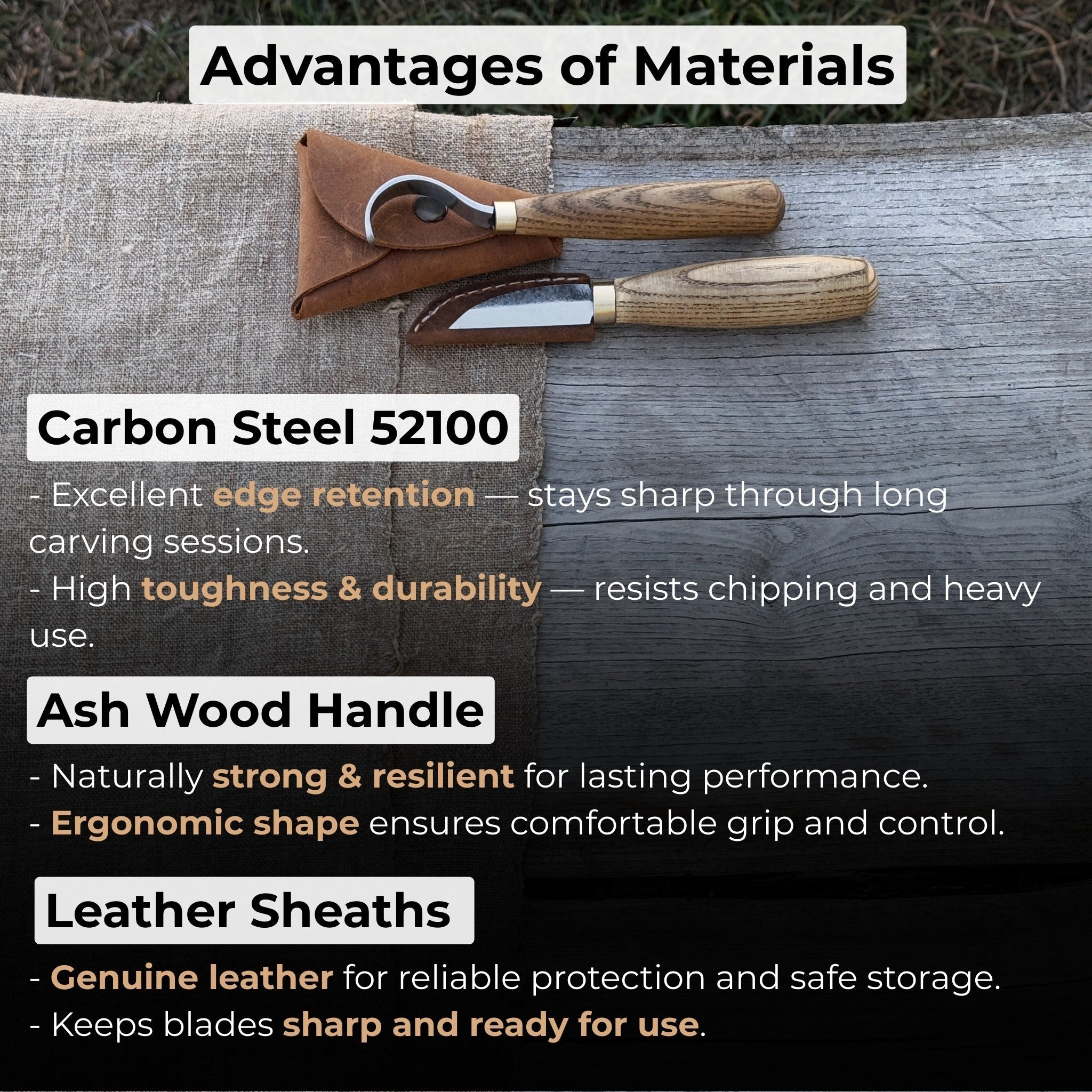 2 - Piece Wood Carving Knife Set for Beginners - 8