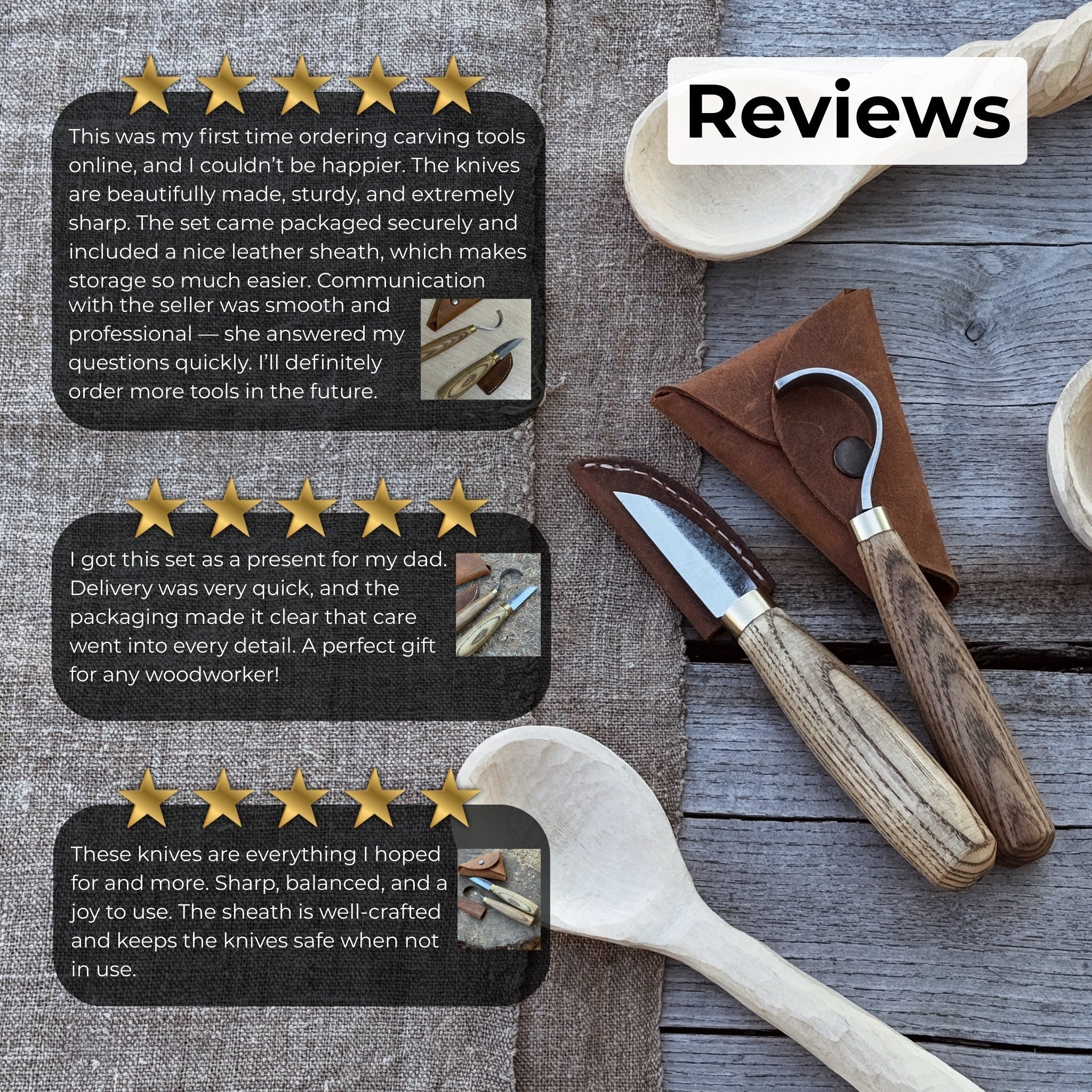 2 - Piece Wood Carving Knife Set for Beginners - 10