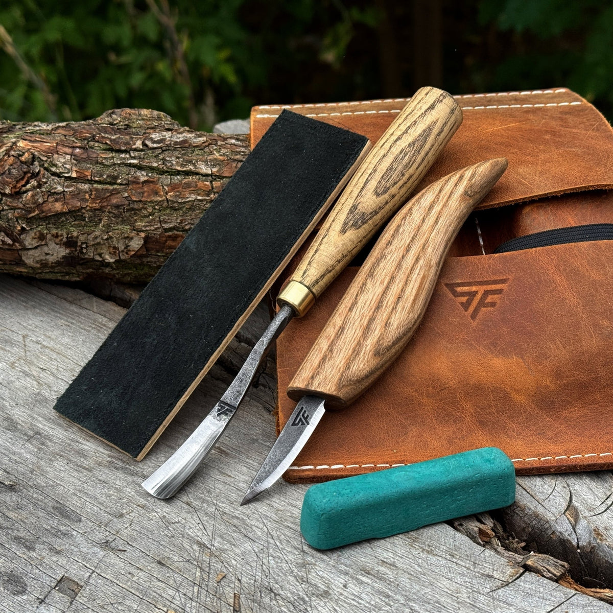 2-Piece Wood Carving Set - 1