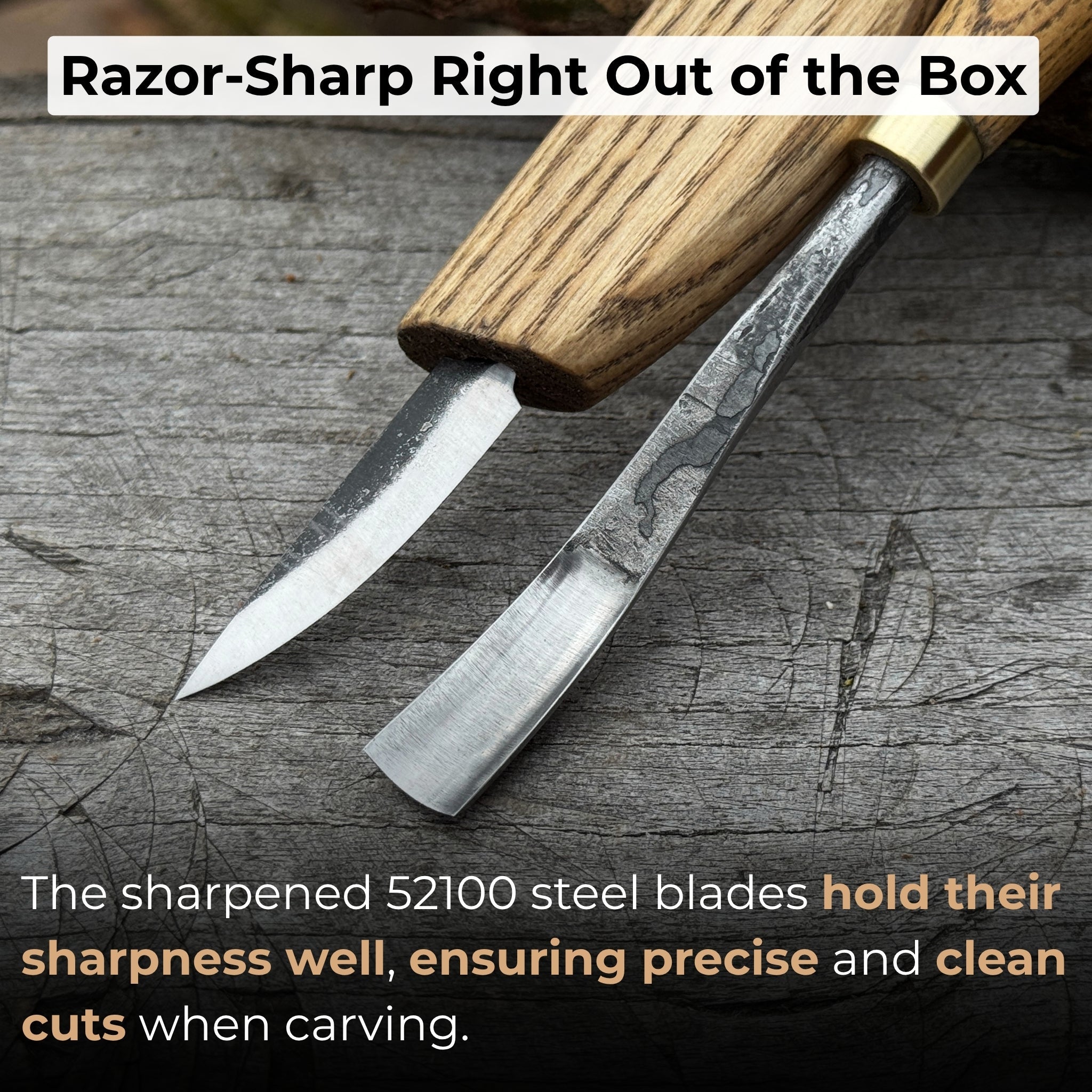 2 - Piece Wood Carving Set - 3