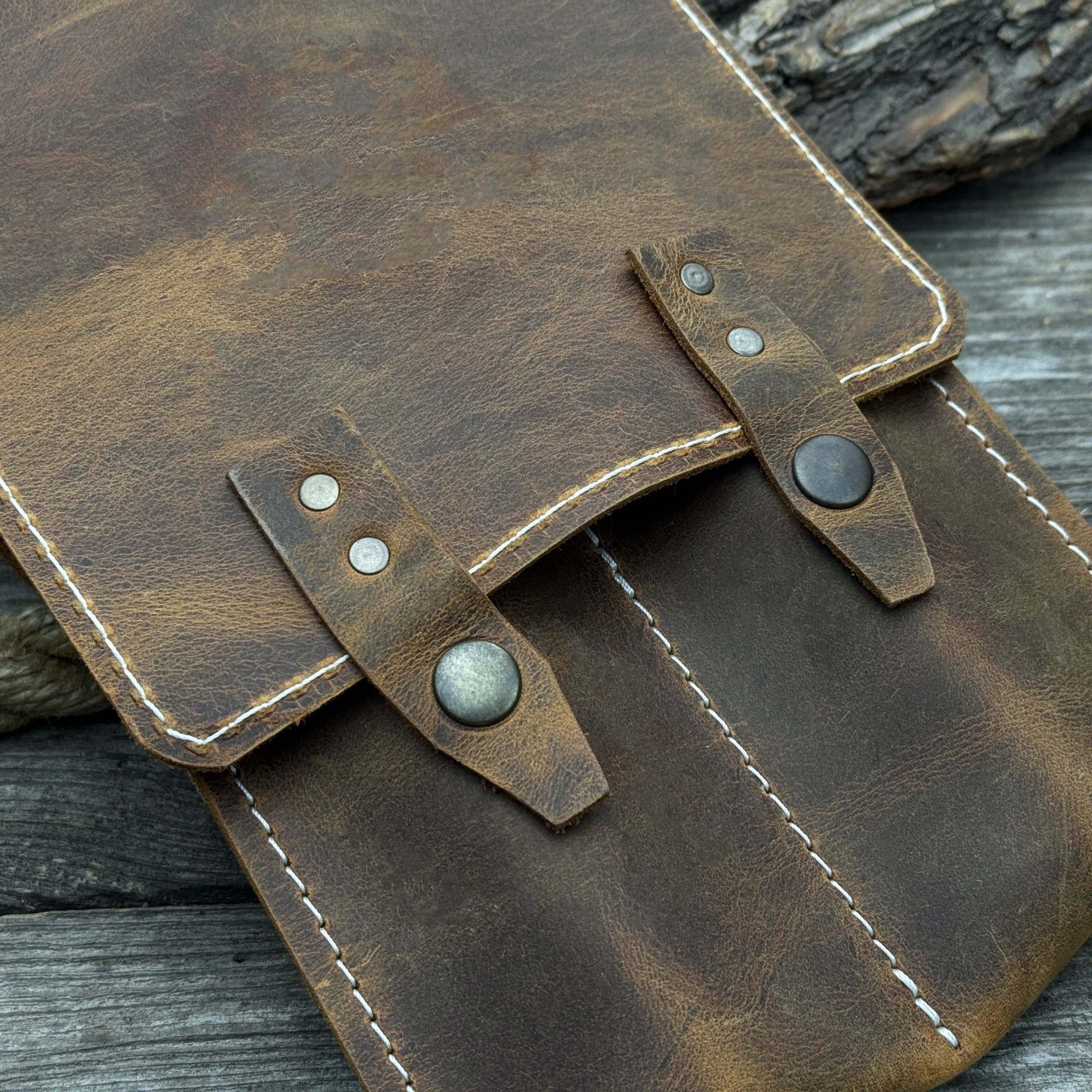 2 Pocket Leather Tool Case - 3
