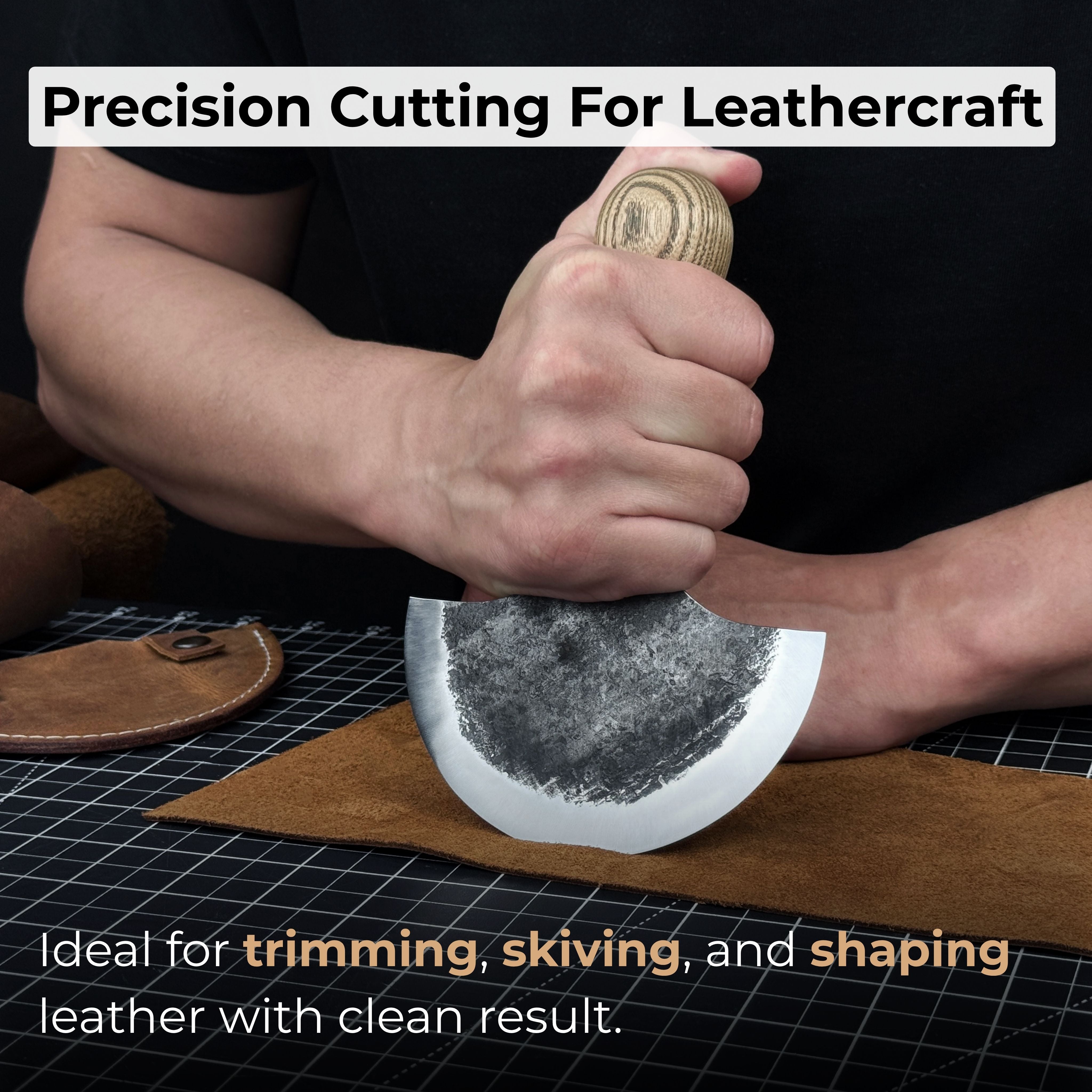 2-Piece Rounded Leather Knife Set