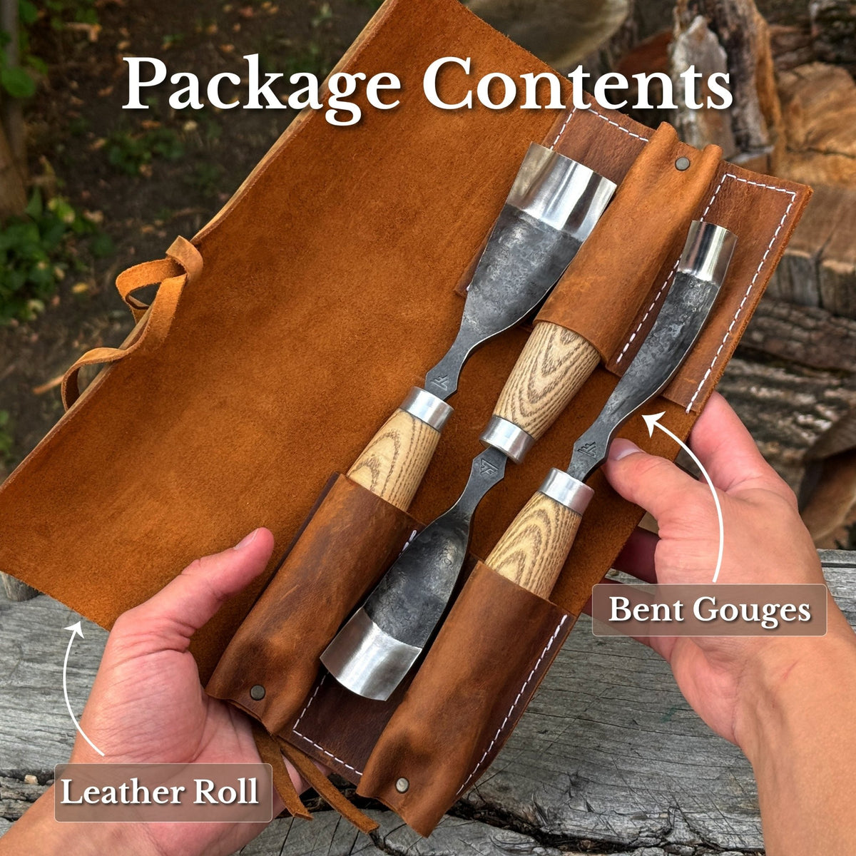 3-Piece Bent Gouge Set - 9