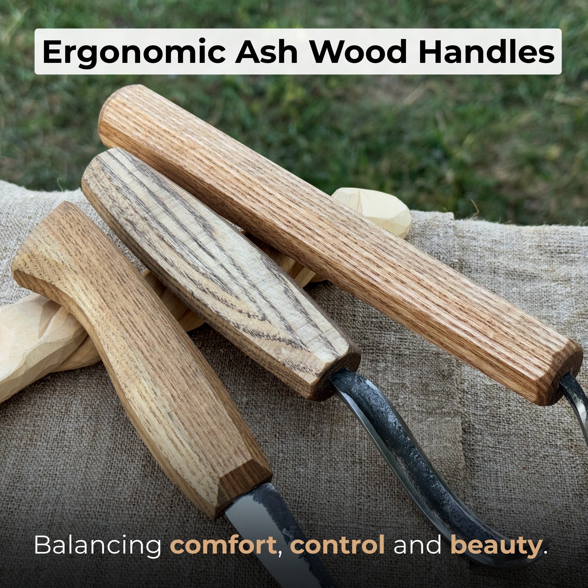 3 - Piece Carving Knife Set for Spoon Carving - 4