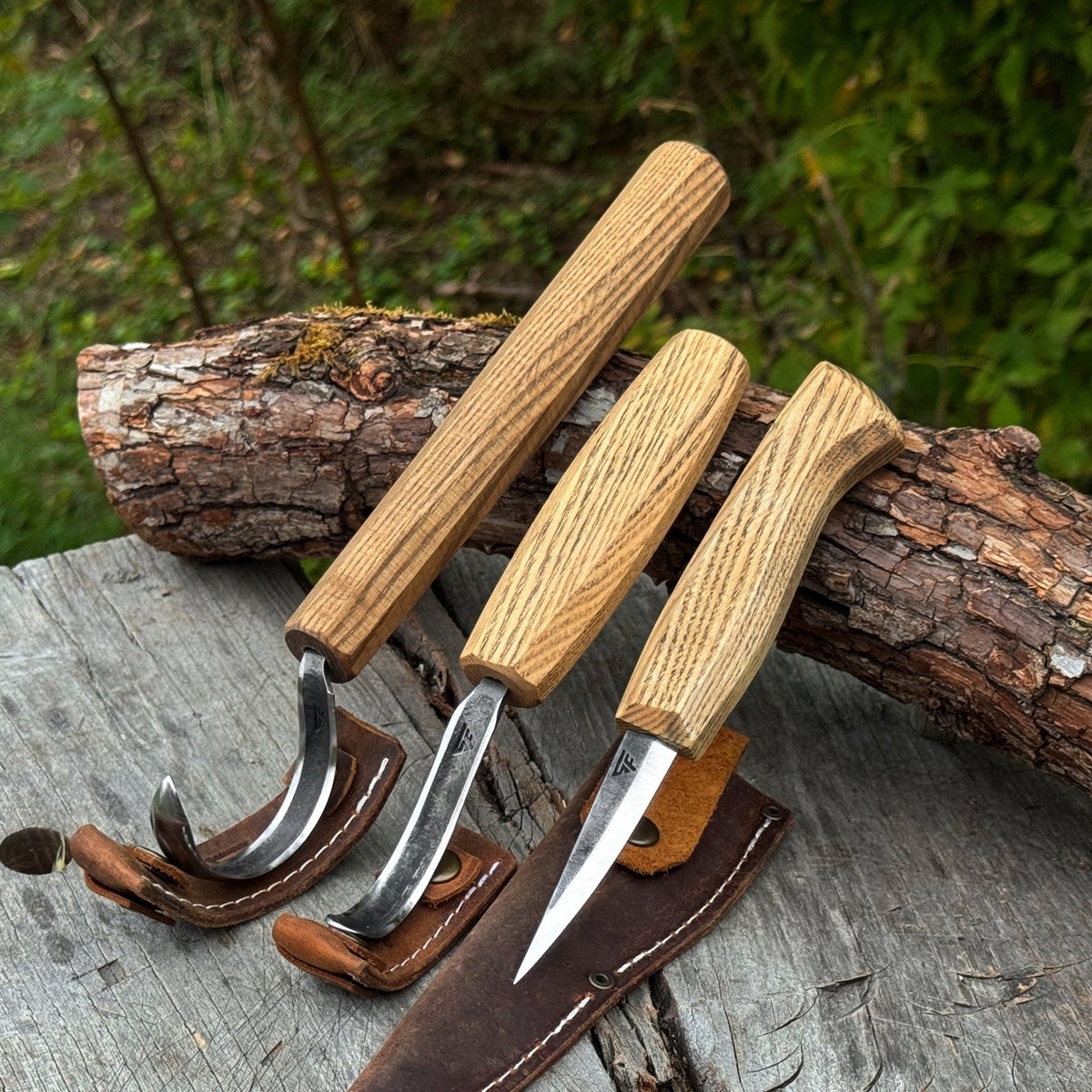 3-Piece Carving Knife Set for Spoon Carving - 1