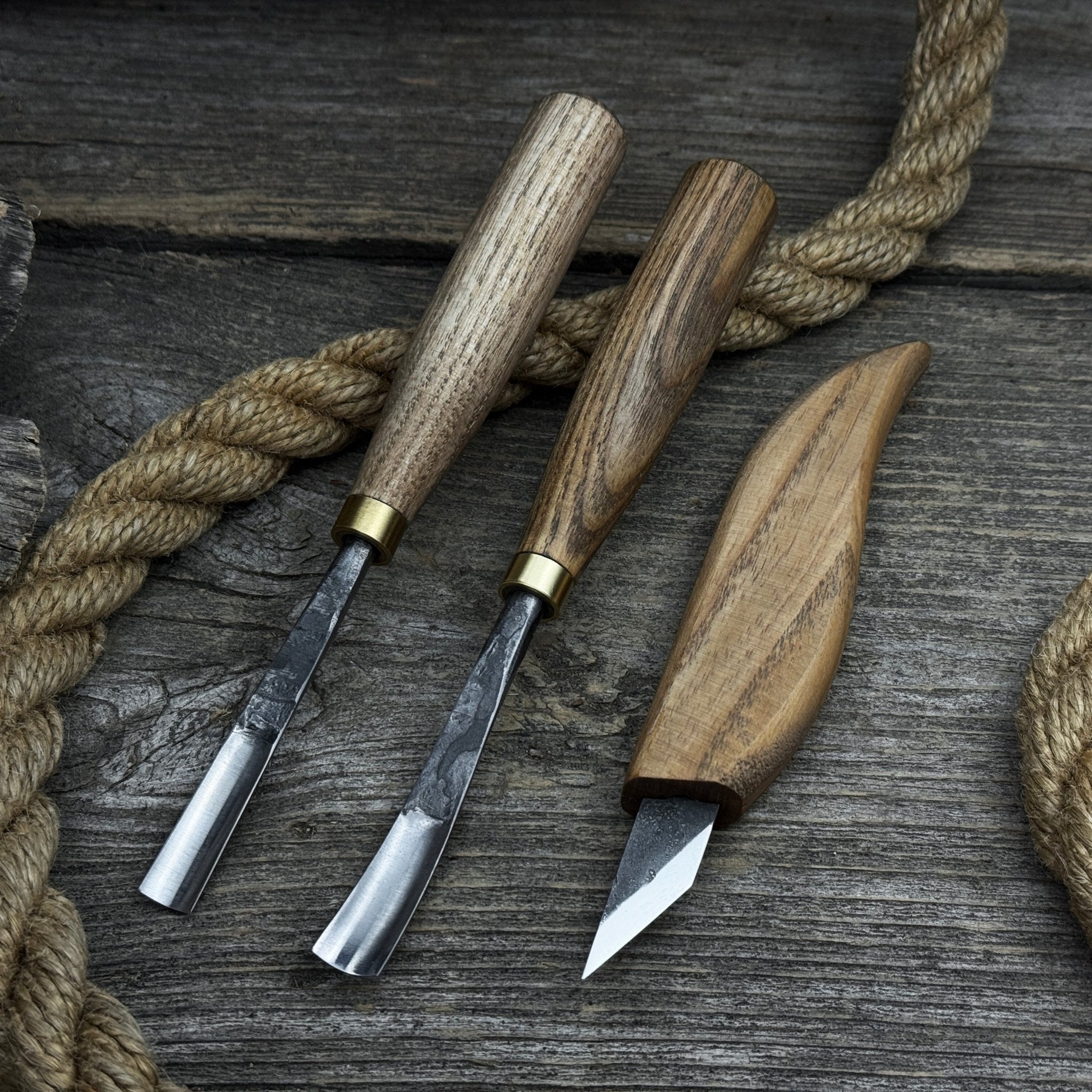 3 - Piece Carving Set – Detail Gouges & Whittling Knife - 6