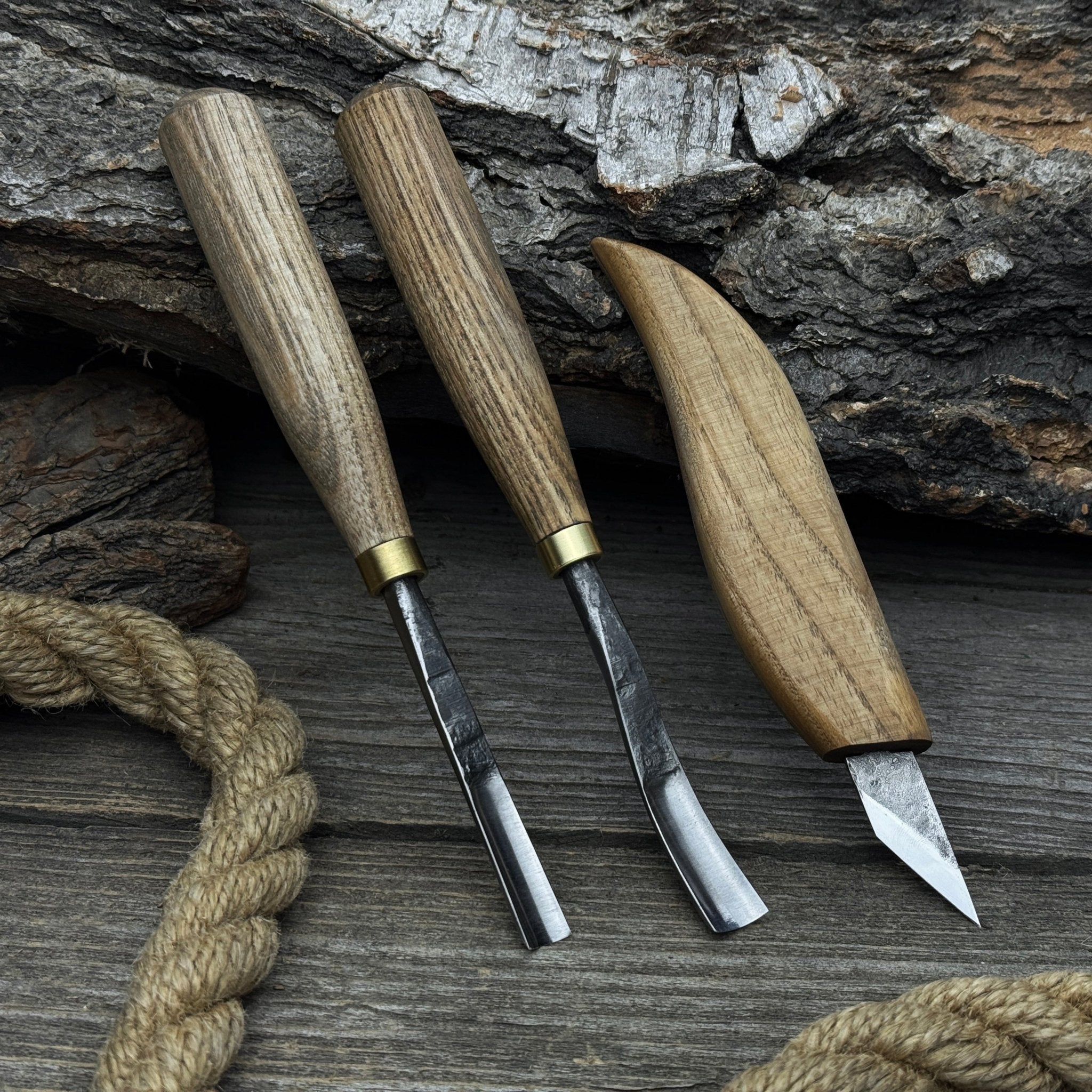 3 - Piece Carving Set – Detail Gouges & Whittling Knife - 10
