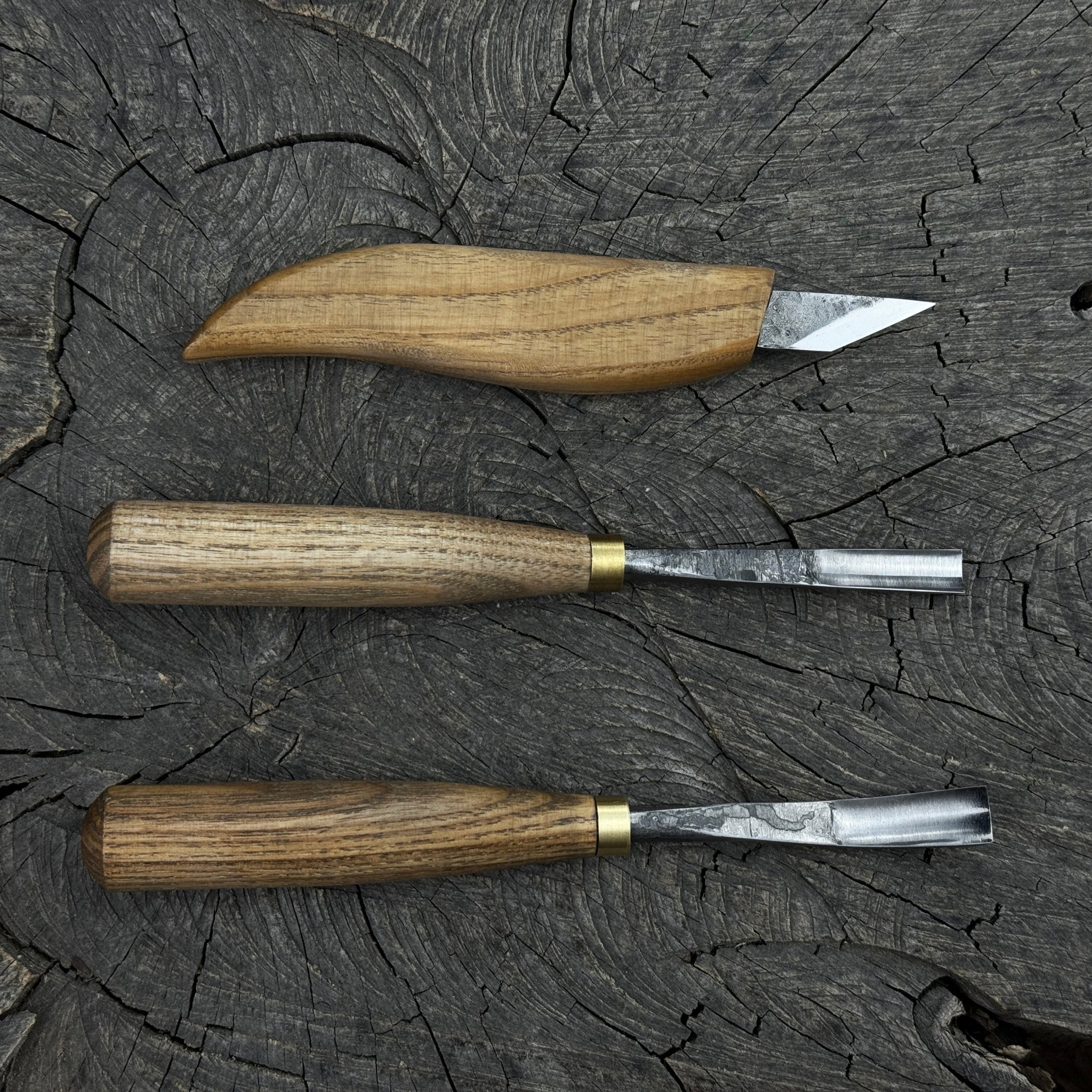 3 - Piece Carving Set – Detail Gouges & Whittling Knife - 2