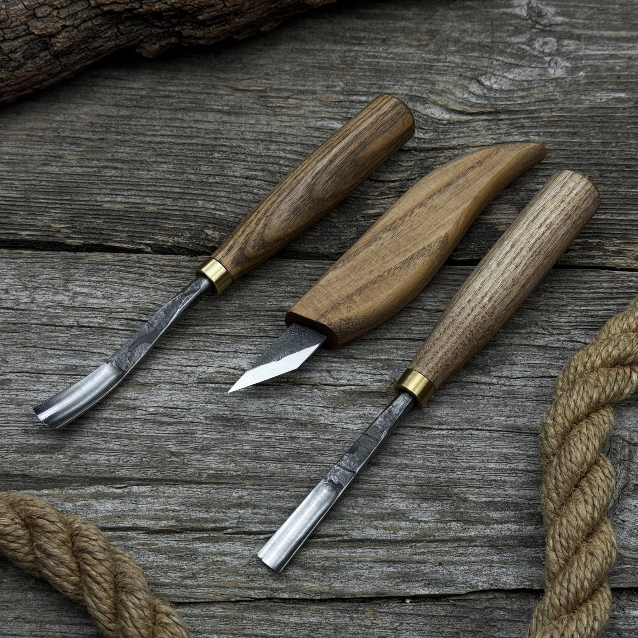 3 - Piece Carving Set – Detail Gouges & Whittling Knife - 8