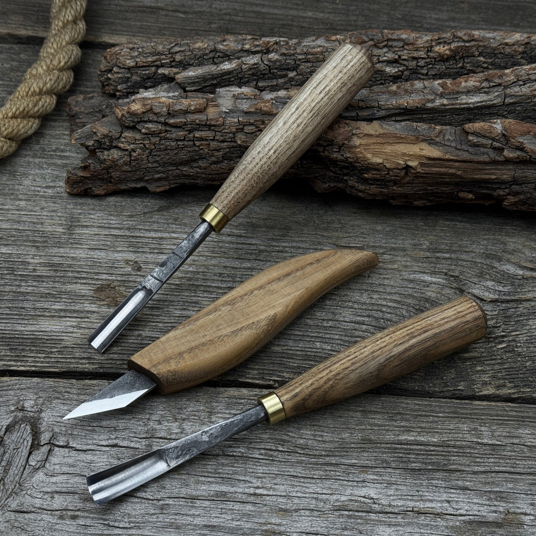 3 - Piece Carving Set – Detail Gouges & Whittling Knife - 9