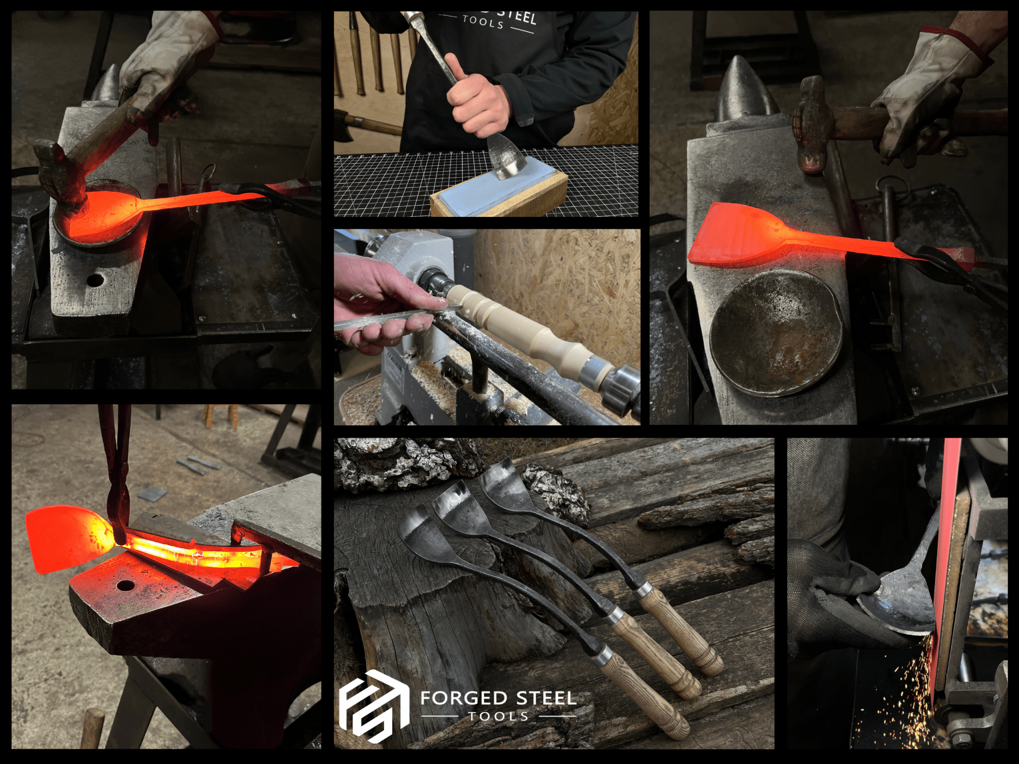 3 - Piece Spoon (Short) Bent Gouge Set - 7