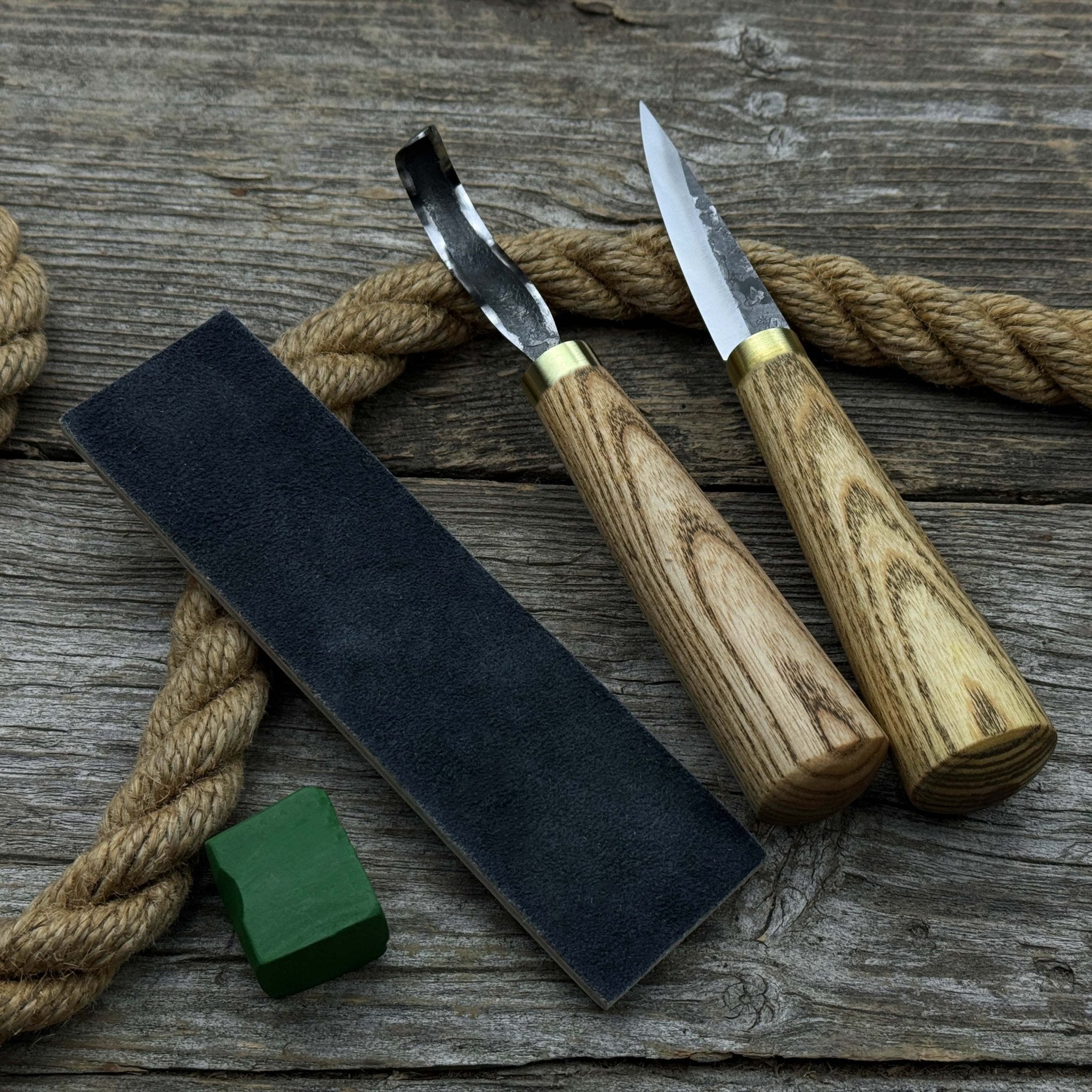 3 - Piece Hand - Forged Spoon Carving Tool Set - 7