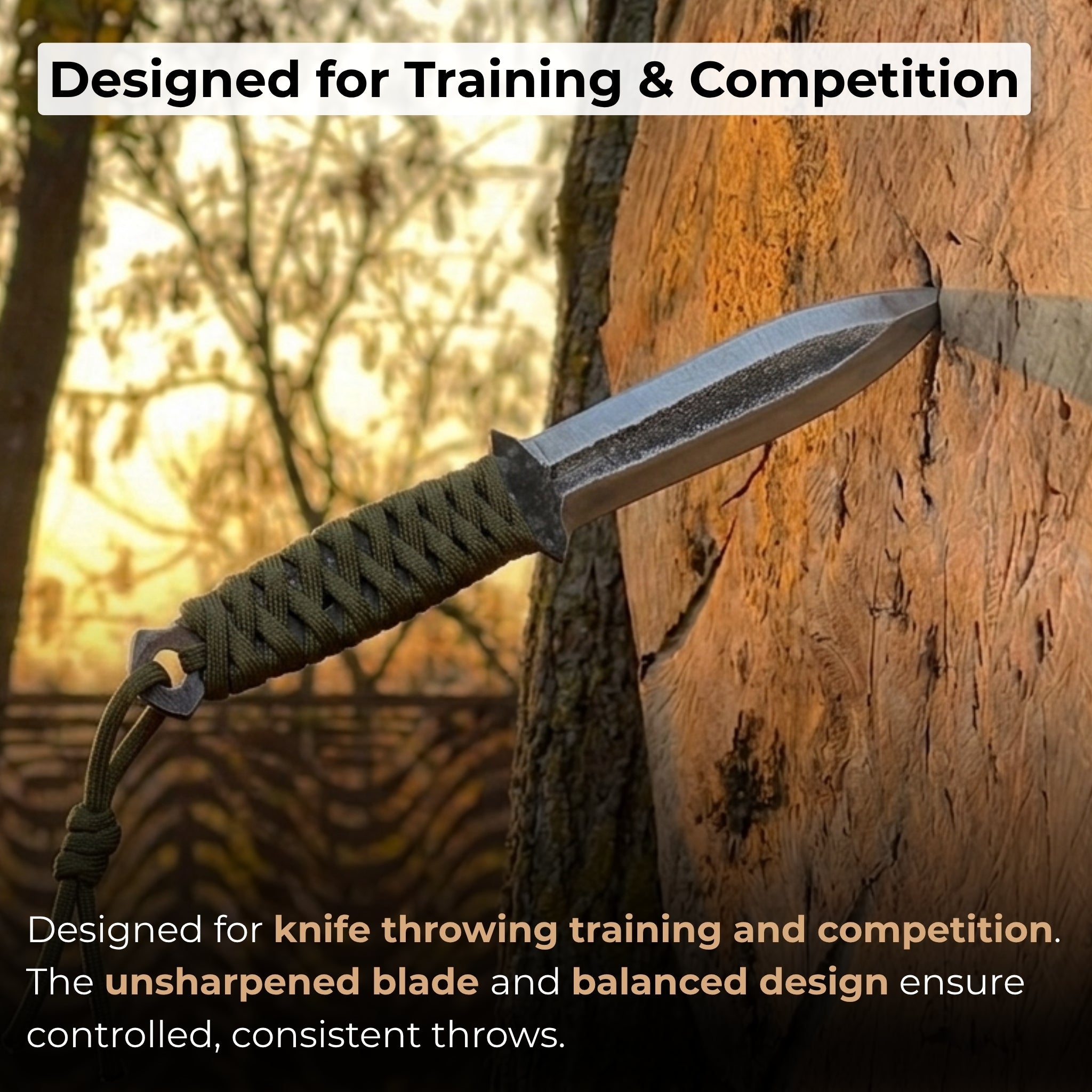 3 - Piece Hand - Forged Throwing Knife Set, 22 cm (8.6 inches) - 8