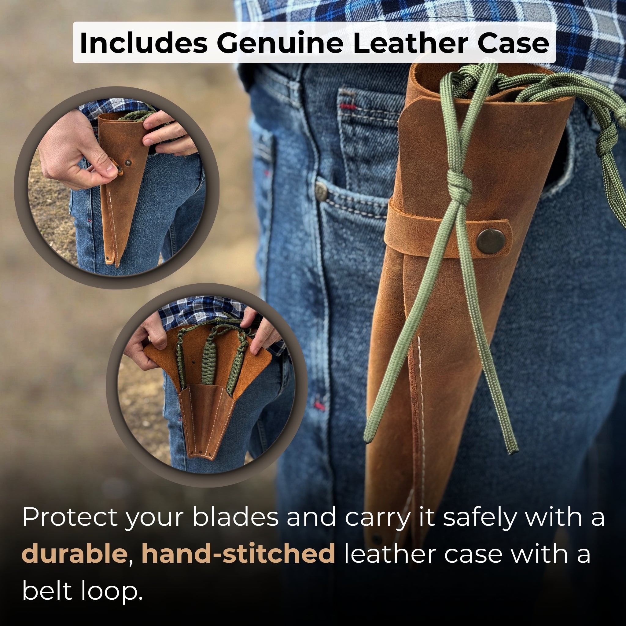 3 - Piece Hand - Forged Throwing Knife Set, 22 cm (8.6 inches) - 4