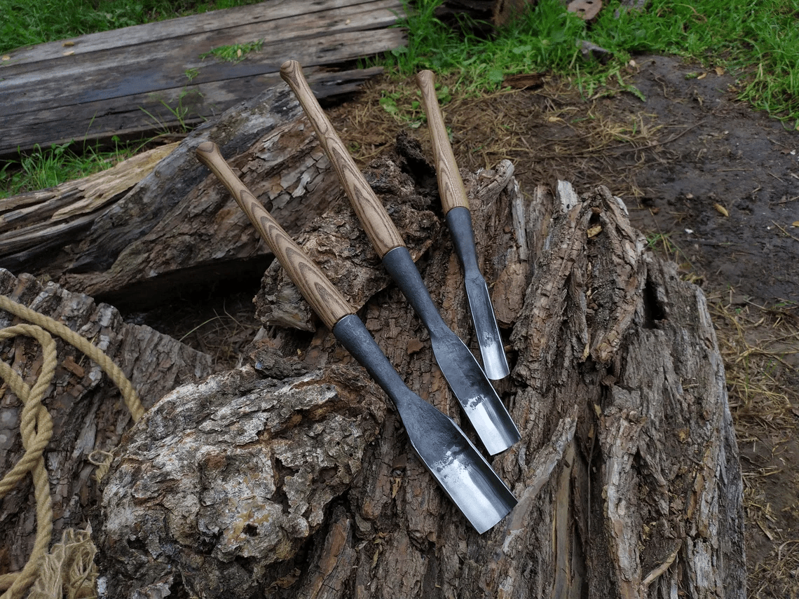 3 - Piece Timber Framing Rounded Chisel Set - 4