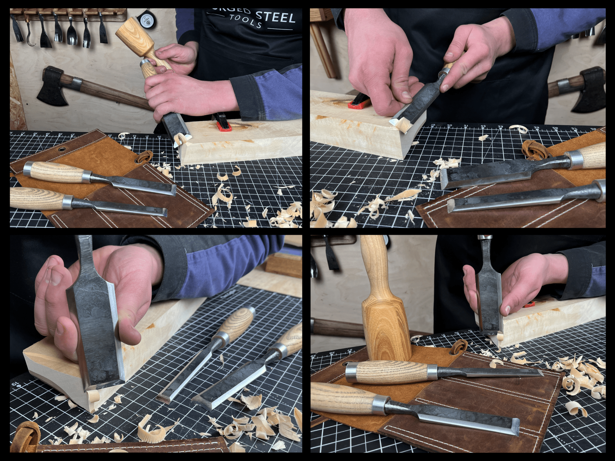 3 - Piece Wood Carving Chisel Set - 4