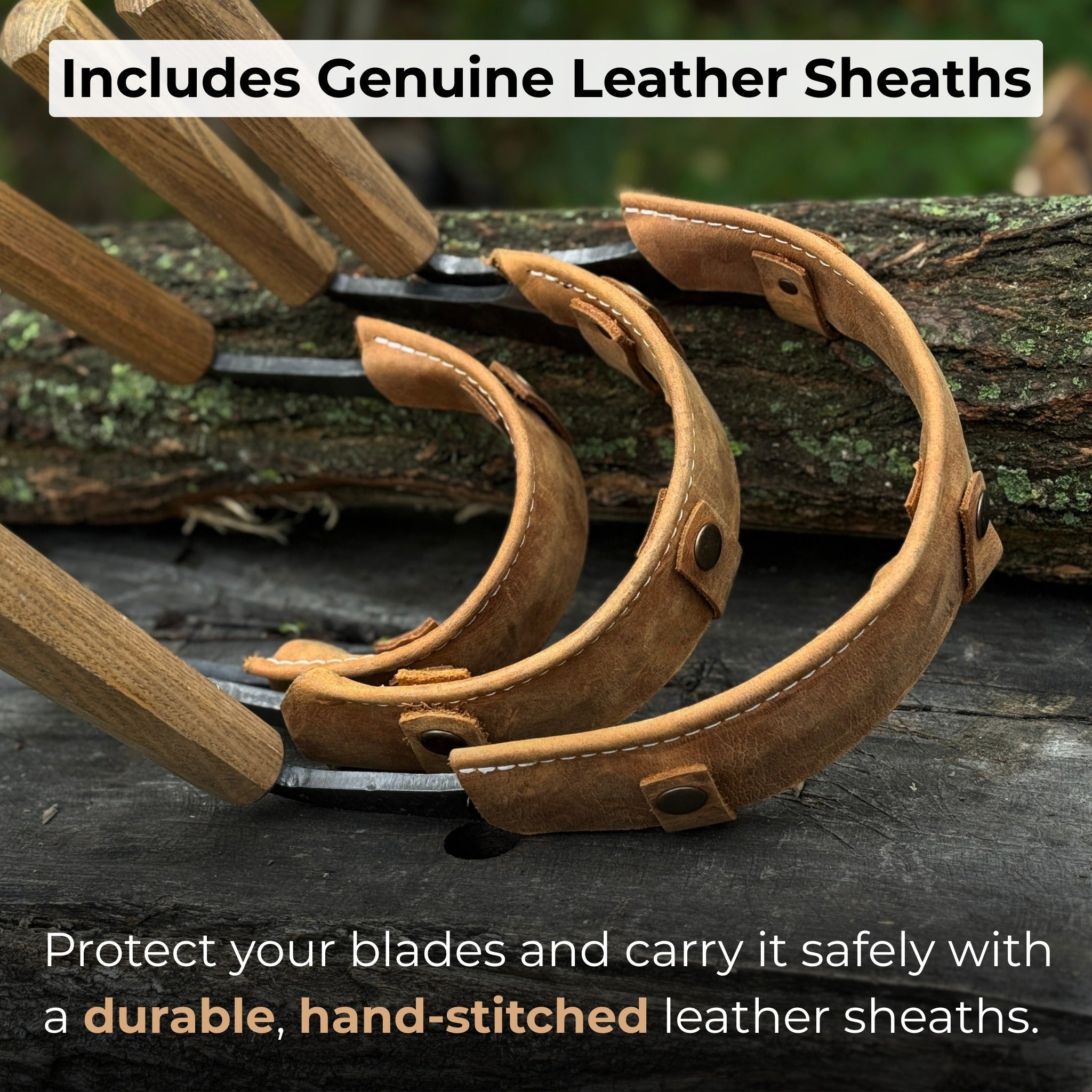 3 - Piece Inshave (Half - Rounded Drawknife) Set - 4