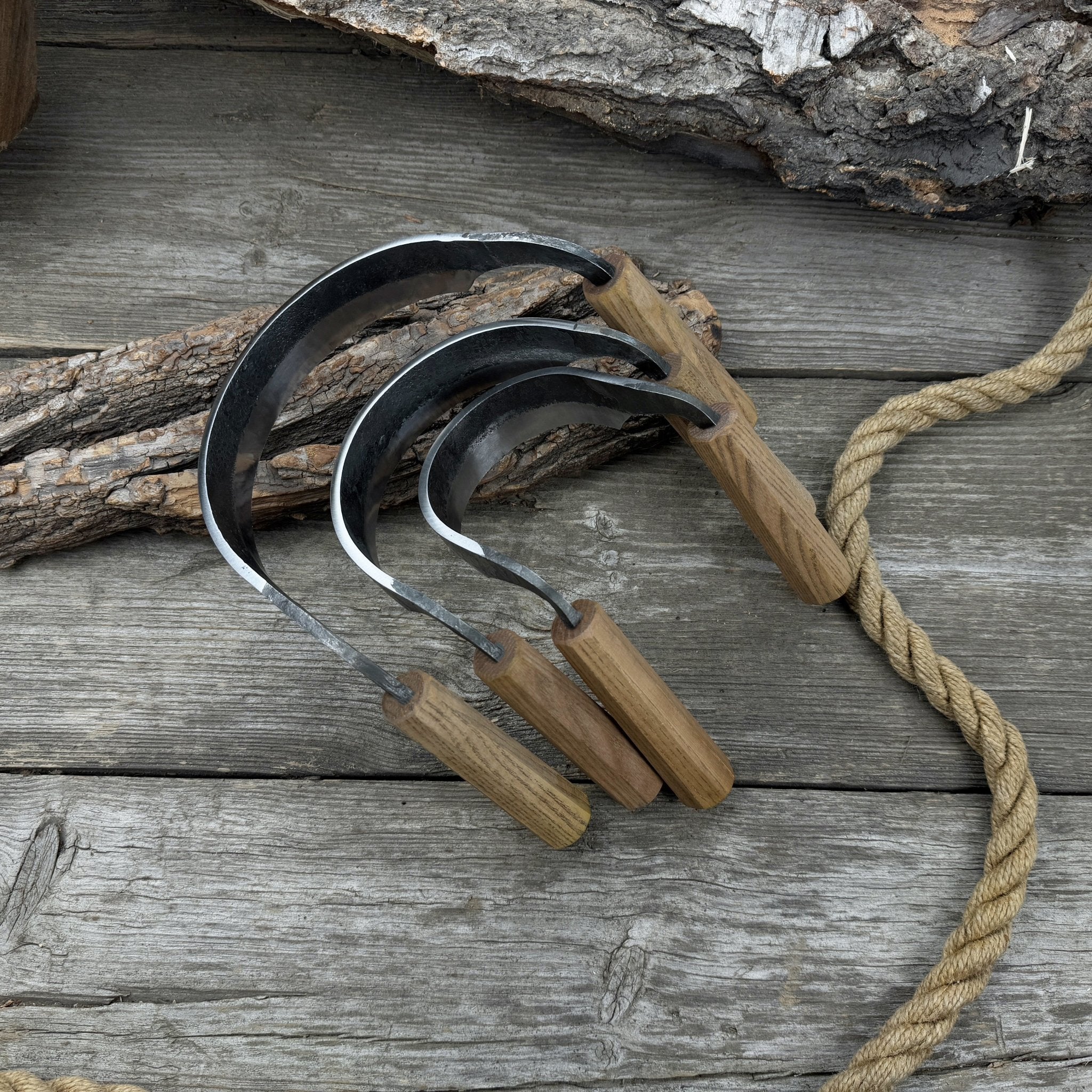 3 - Piece Inshave (Half - Rounded Drawknife) Set - 7