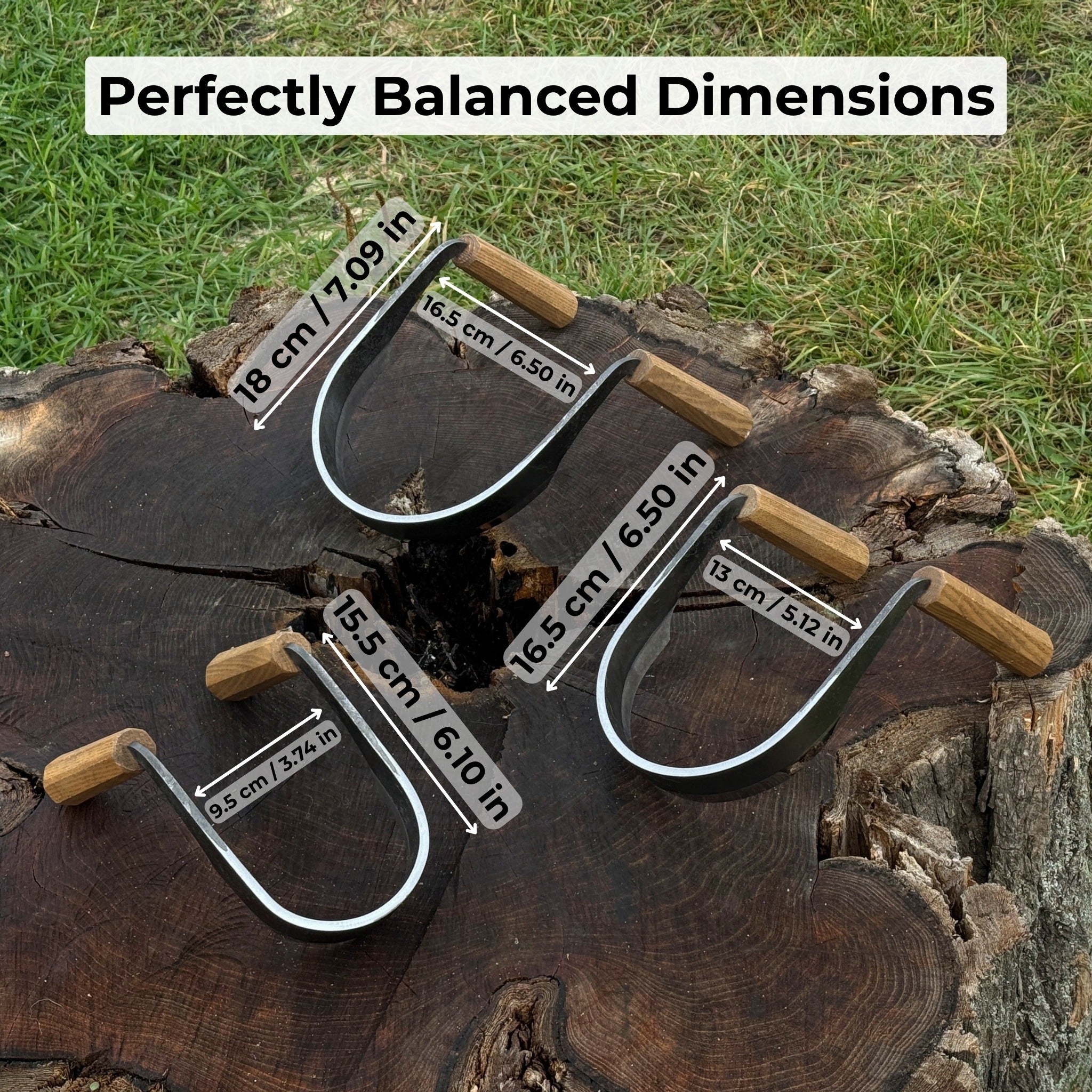 3 - Piece Inshave (Half - Rounded Drawknife) Set - 5