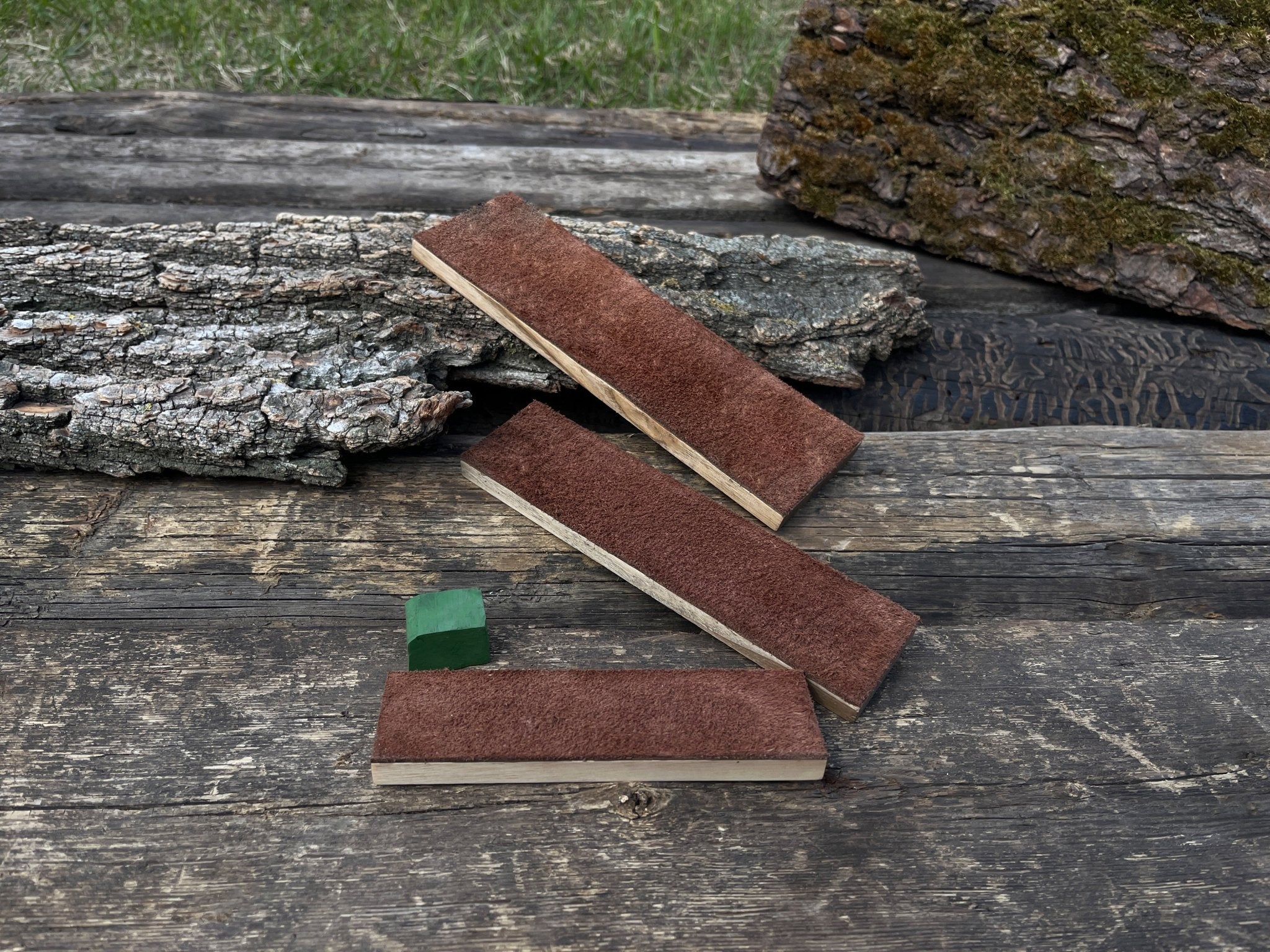 3 - Piece Leather Paddle Strop Set - 2