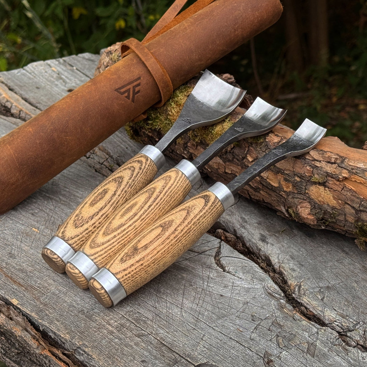 3-Piece Spoon Bent Gouge Set - 1
