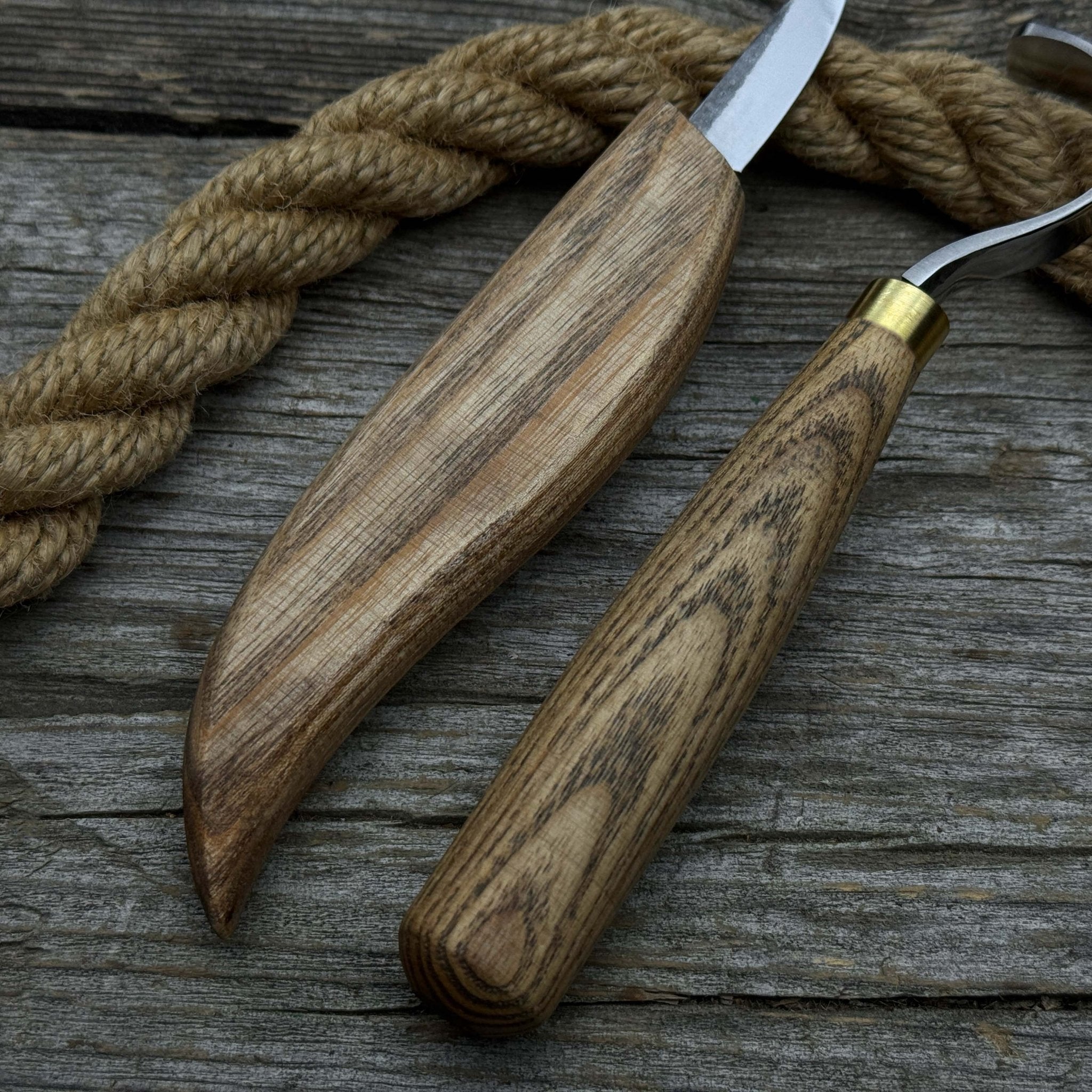 3 - Piece Spoon Carving Set – Whittling Knife, Hook Knife & Sharpening Strop - 6