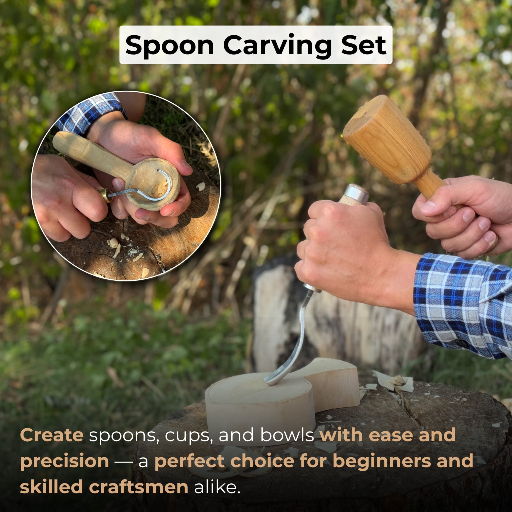 3-Piece Spoon Carving Tool Set - 2