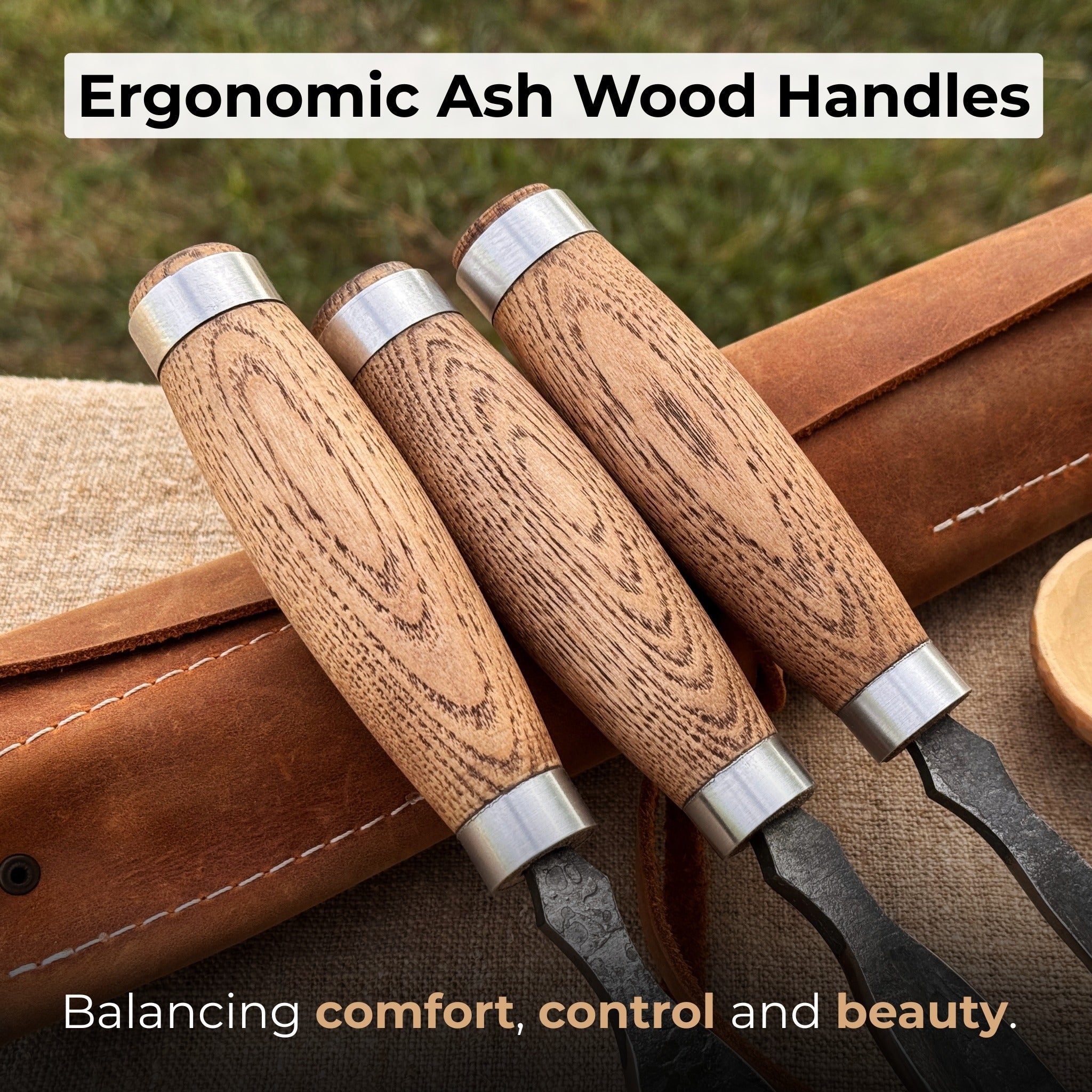 3 - Piece Straight Rounded Chisel Set - 3