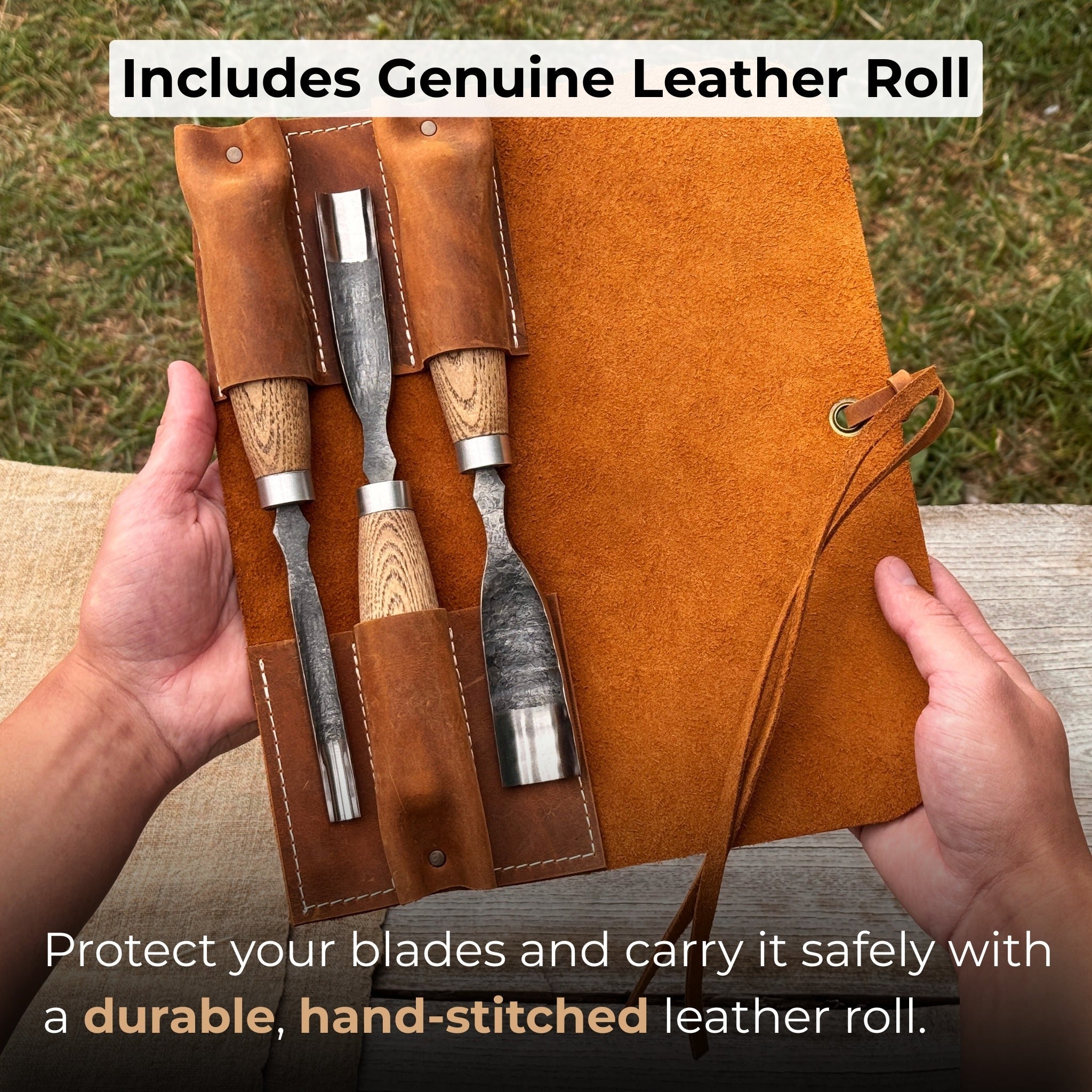 3 - Piece Straight Rounded Chisel Set - 4