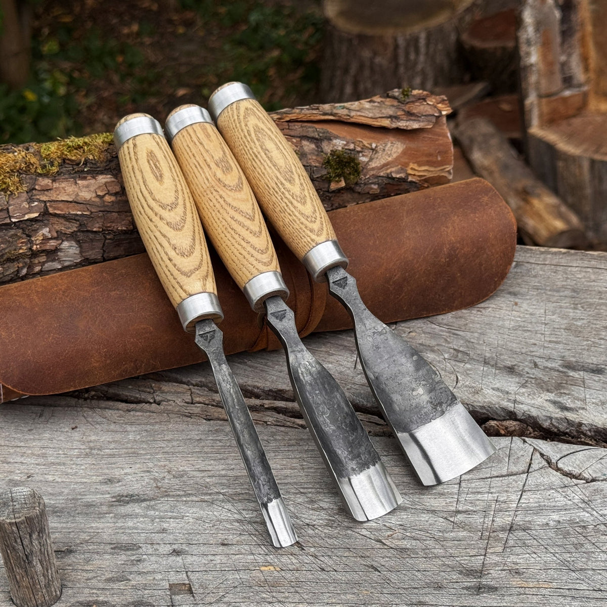 3-Piece Straight Rounded Chisel Set - 1