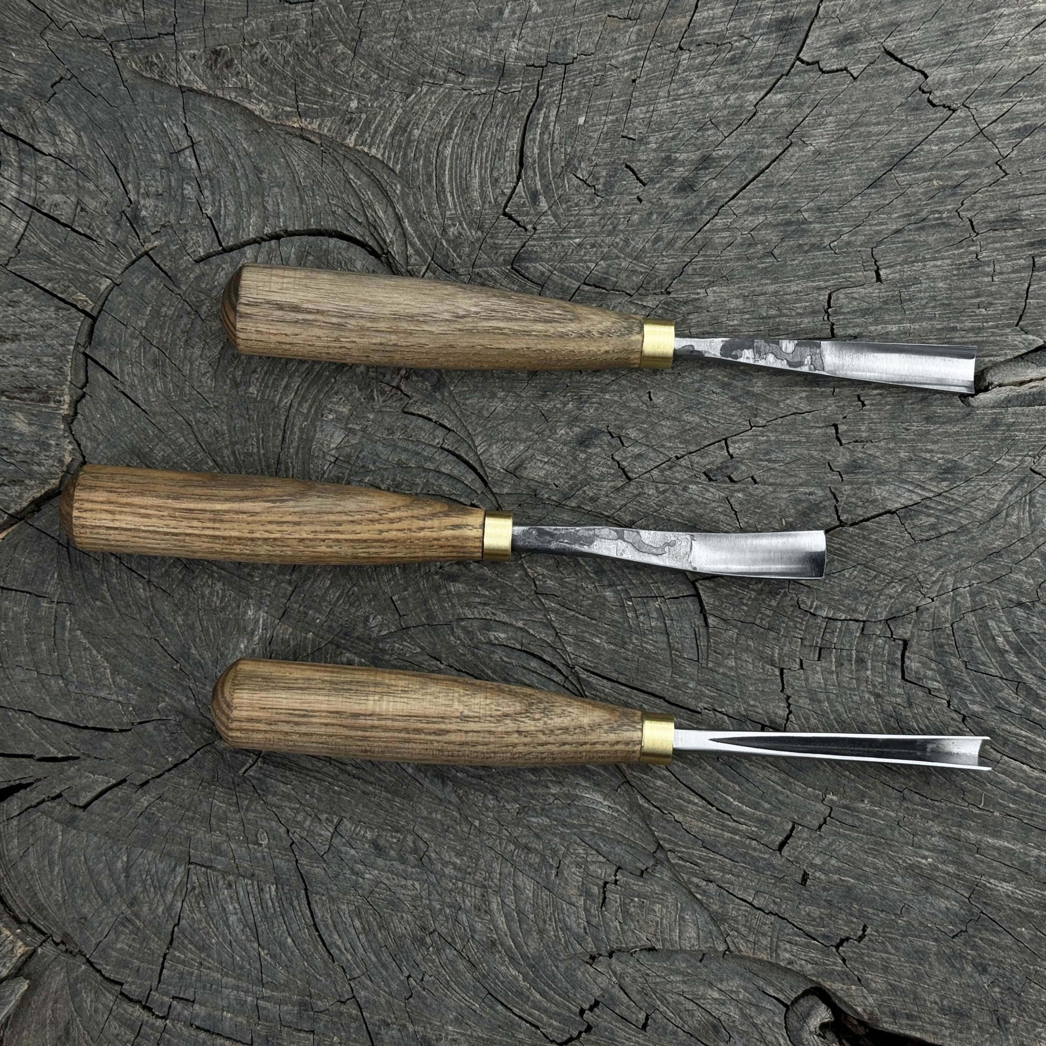 3 - Piece Wood Carving Chisel & Gouge Set - 1